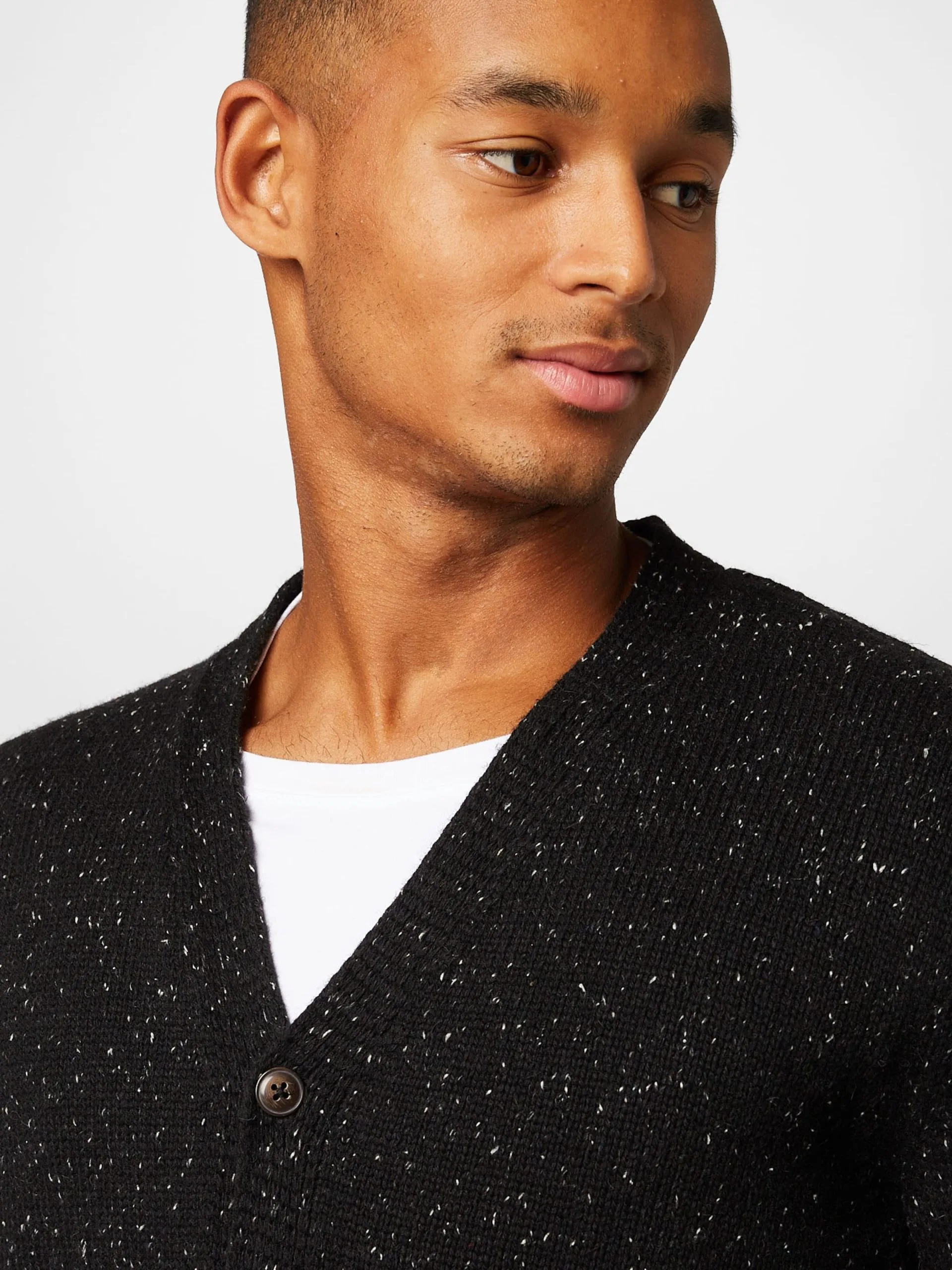 Vesten Gebreid Vest Otto Heren Zwart 2 Vesten Gebreid Vest Otto Heren Zwart - Afbeelding 2