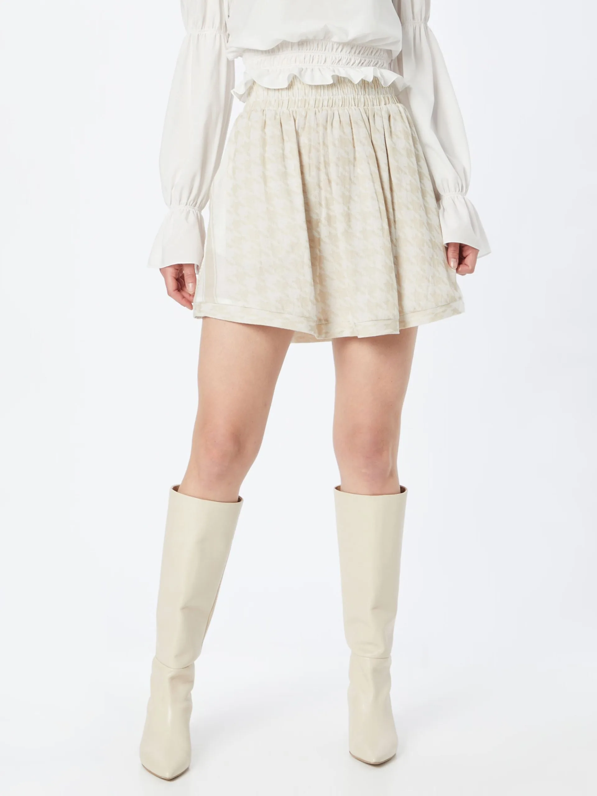 Mini Rokken Rok Dames Offwhite 3 Mini Rokken Rok Dames Offwhite - Afbeelding 3