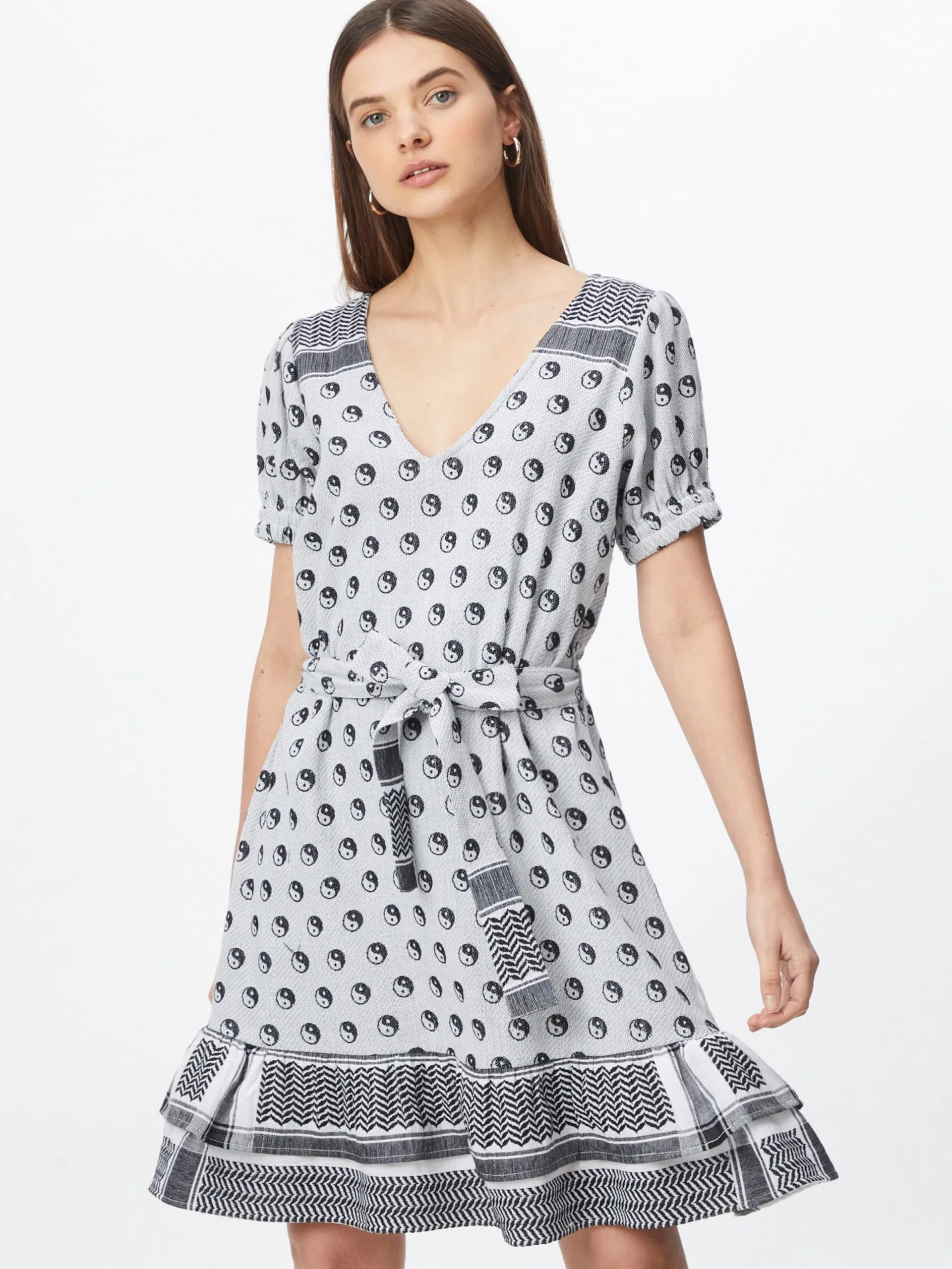 Mini Jurken Jurk Livia Yin Dames Grijs / Zwart 3 Mini Jurken Jurk Livia Yin Dames Grijs / Zwart - Afbeelding 3