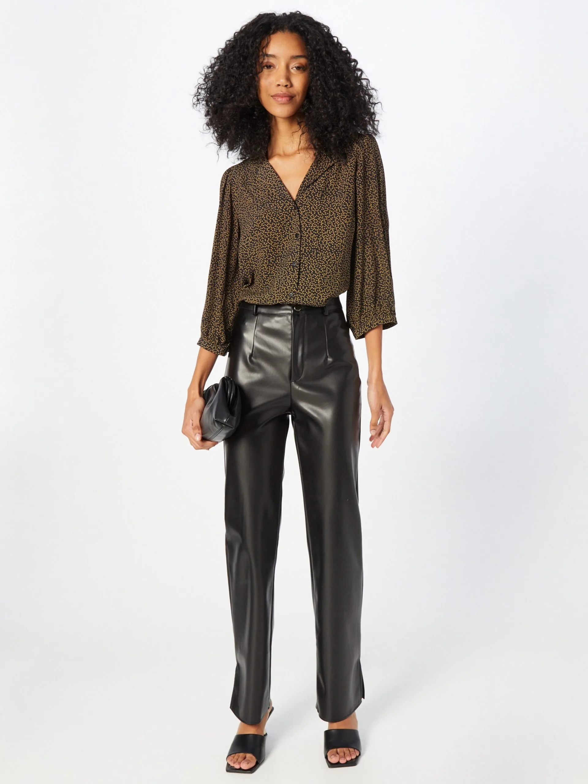 MOSS COPENHAGEN Blouses Met Korte Mouw Blouse Galiena Morocco Dames Zwart 5 MOSS COPENHAGEN Blouses Met Korte Mouw Blouse Galiena Morocco Dames Zwart - Afbeelding 5