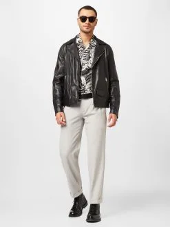 Pantalons Regular Bandplooibroek Lyon Heren Lichtgrijs -Moss Copenhagen Verkoop 80bbe1d906c7c50cda26f8fc88d05b3a