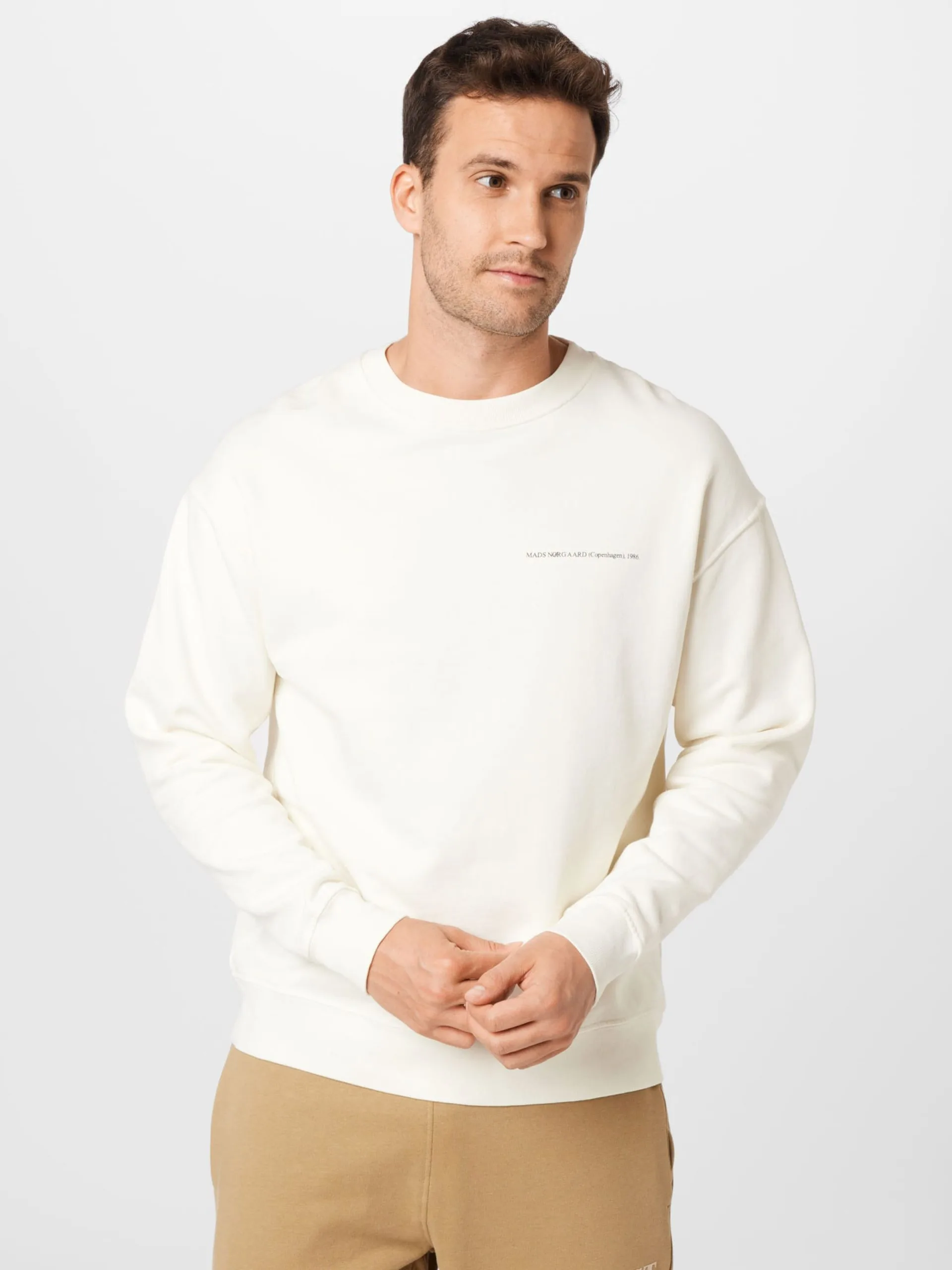 Sweatshirts Sweatshirt Heren Crème 3 Sweatshirts Sweatshirt Heren Crème - Afbeelding 3