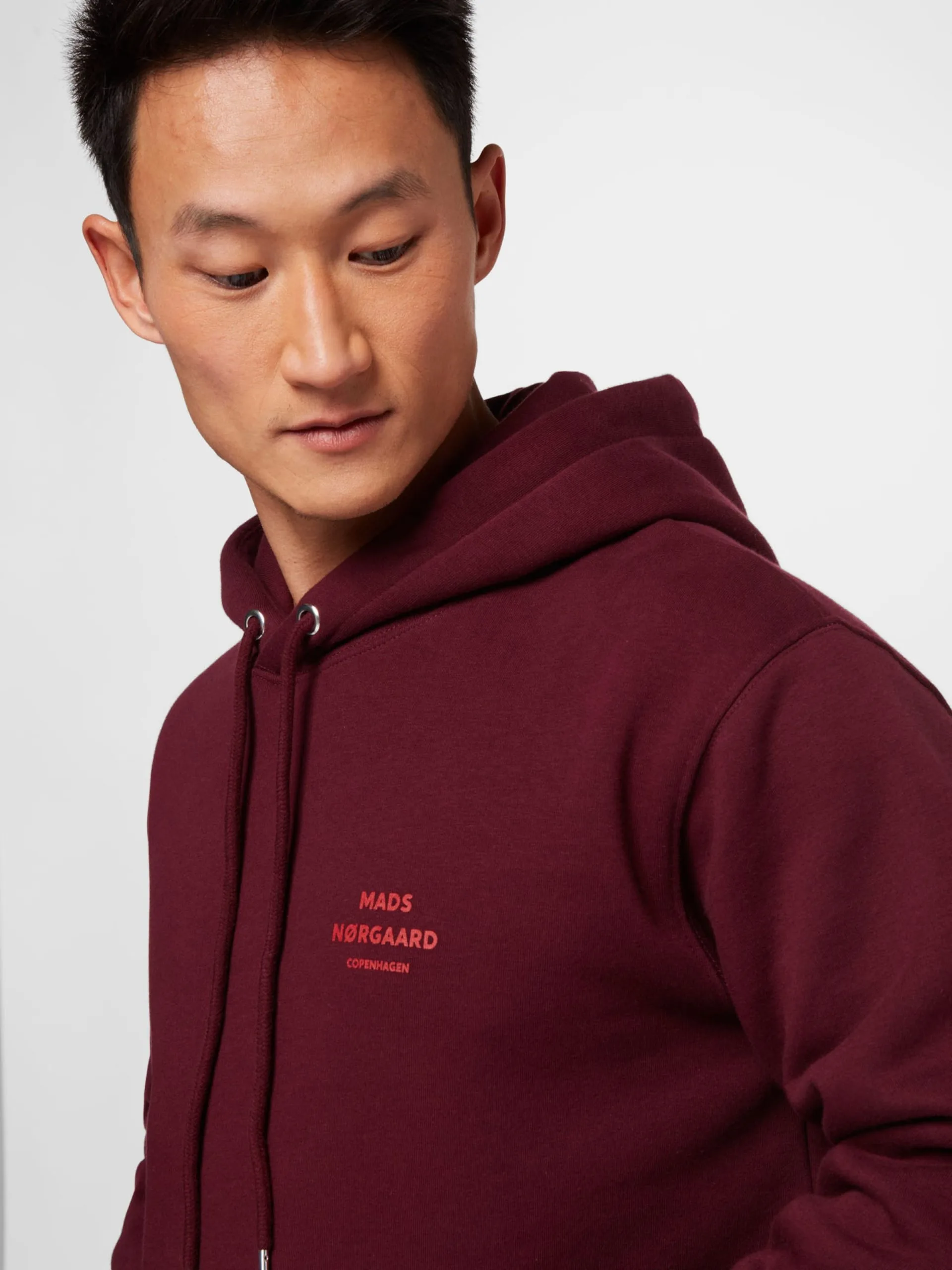 Hoodies Sweatshirt Heren Wijnrood / Watermeloen Rood 2 Hoodies Sweatshirt Heren Wijnrood / Watermeloen Rood - Afbeelding 2