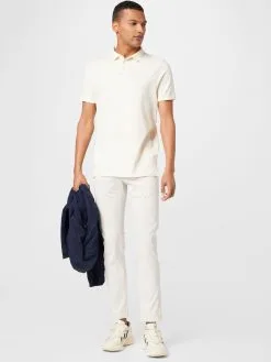 Polos Shirt SILKEBORG Heren Beige -Moss Copenhagen Verkoop 82e92b5a1626047ae05b0ef2da90b8f5