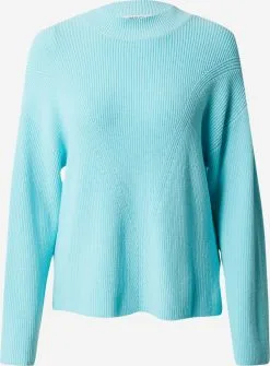 MOSS COPENHAGEN Basic Truien Trui Sassia Dames Lichtblauw