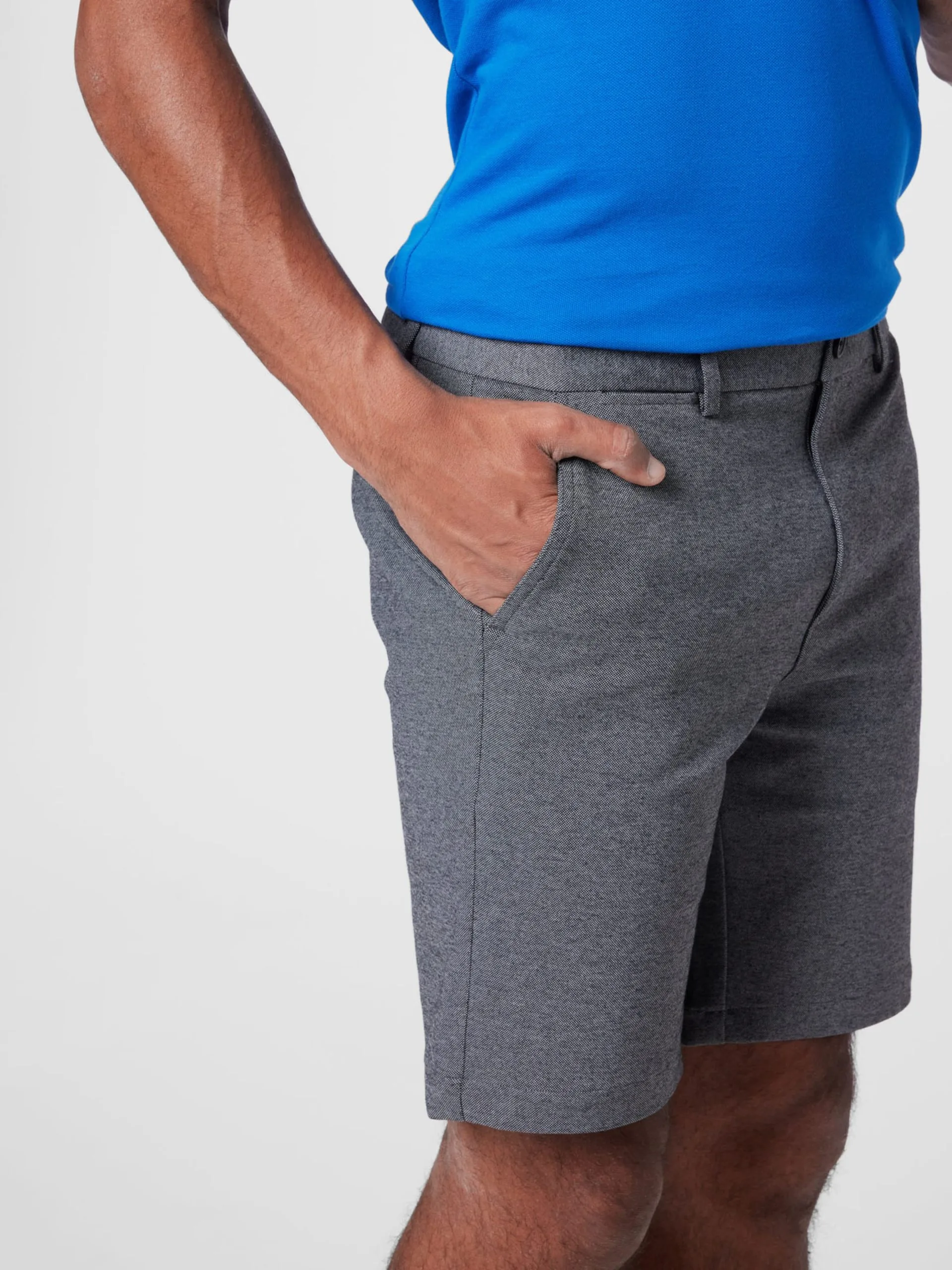 Chino Shorts Slimfit Chino Milano Heren Donkergrijs 2 Chino Shorts Slimfit Chino Milano Heren Donkergrijs - Afbeelding 2