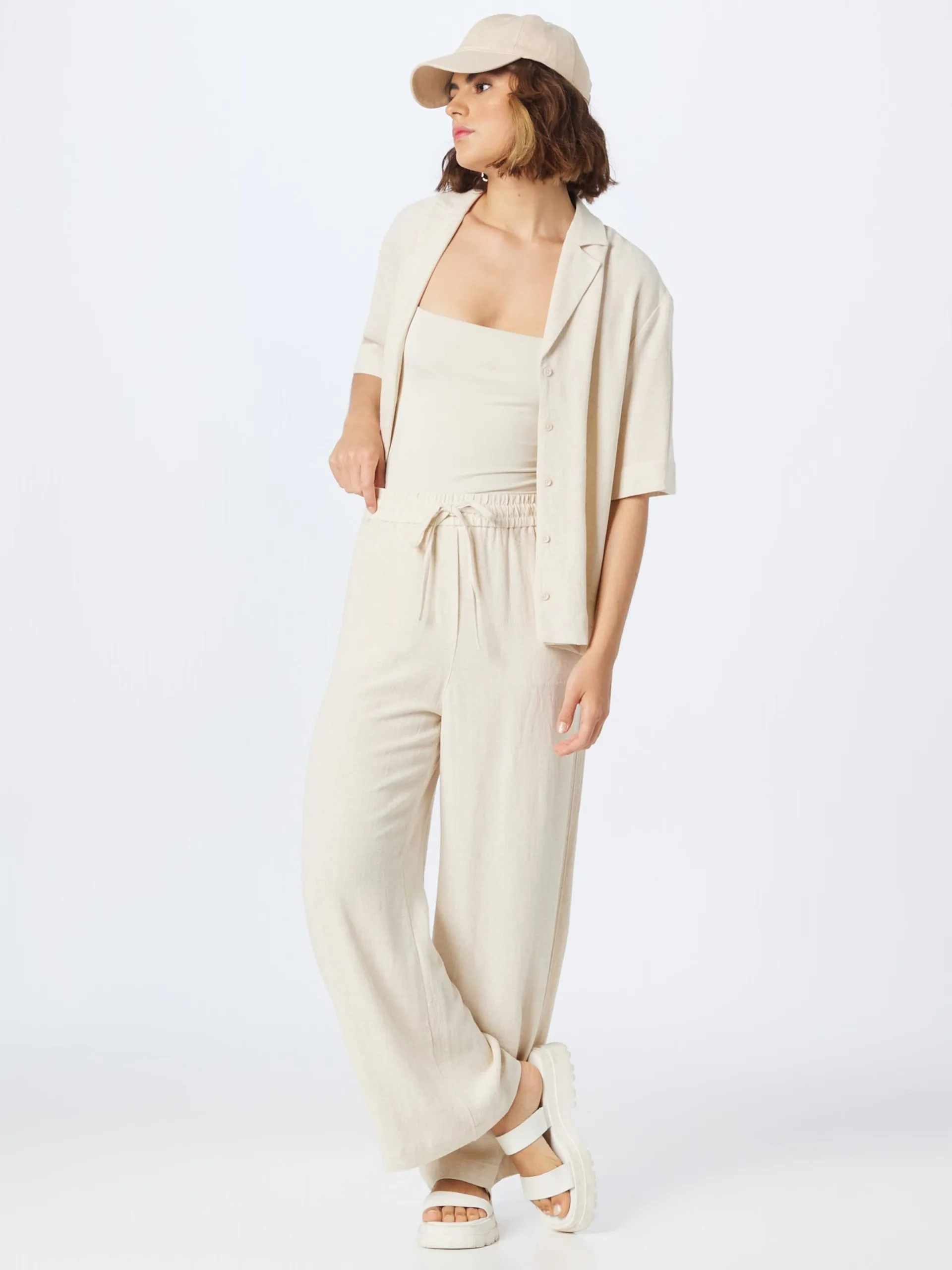 MOSS COPENHAGEN Blouses Met Korte Mouw Blouse Idetta Dames Beige 5 MOSS COPENHAGEN Blouses Met Korte Mouw Blouse Idetta Dames Beige - Afbeelding 5