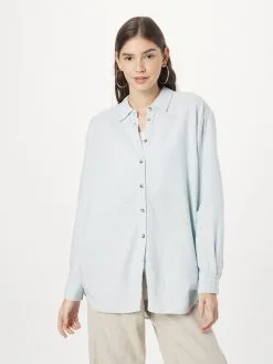 MOSS COPENHAGEN Overhemden Blouse Karima Ginia Dames Lichtblauw -Moss Copenhagen Verkoop 848f8a8f1740fca2d3120b3a0aae453a