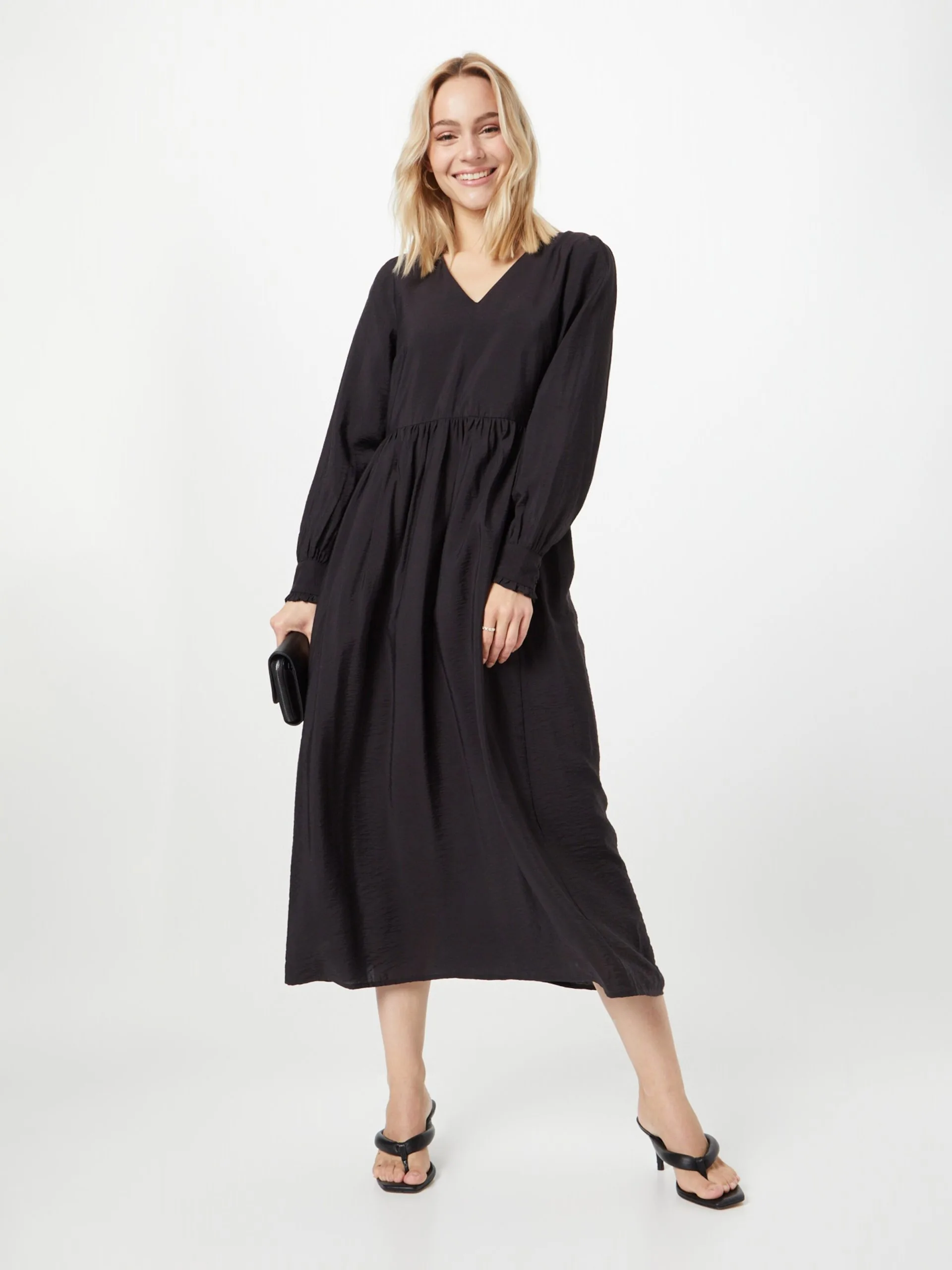 MOSS COPENHAGEN Maxi Jurken Jurk Ingelina Ladonna Dames Zwart 5 MOSS COPENHAGEN Maxi Jurken Jurk Ingelina Ladonna Dames Zwart - Afbeelding 5