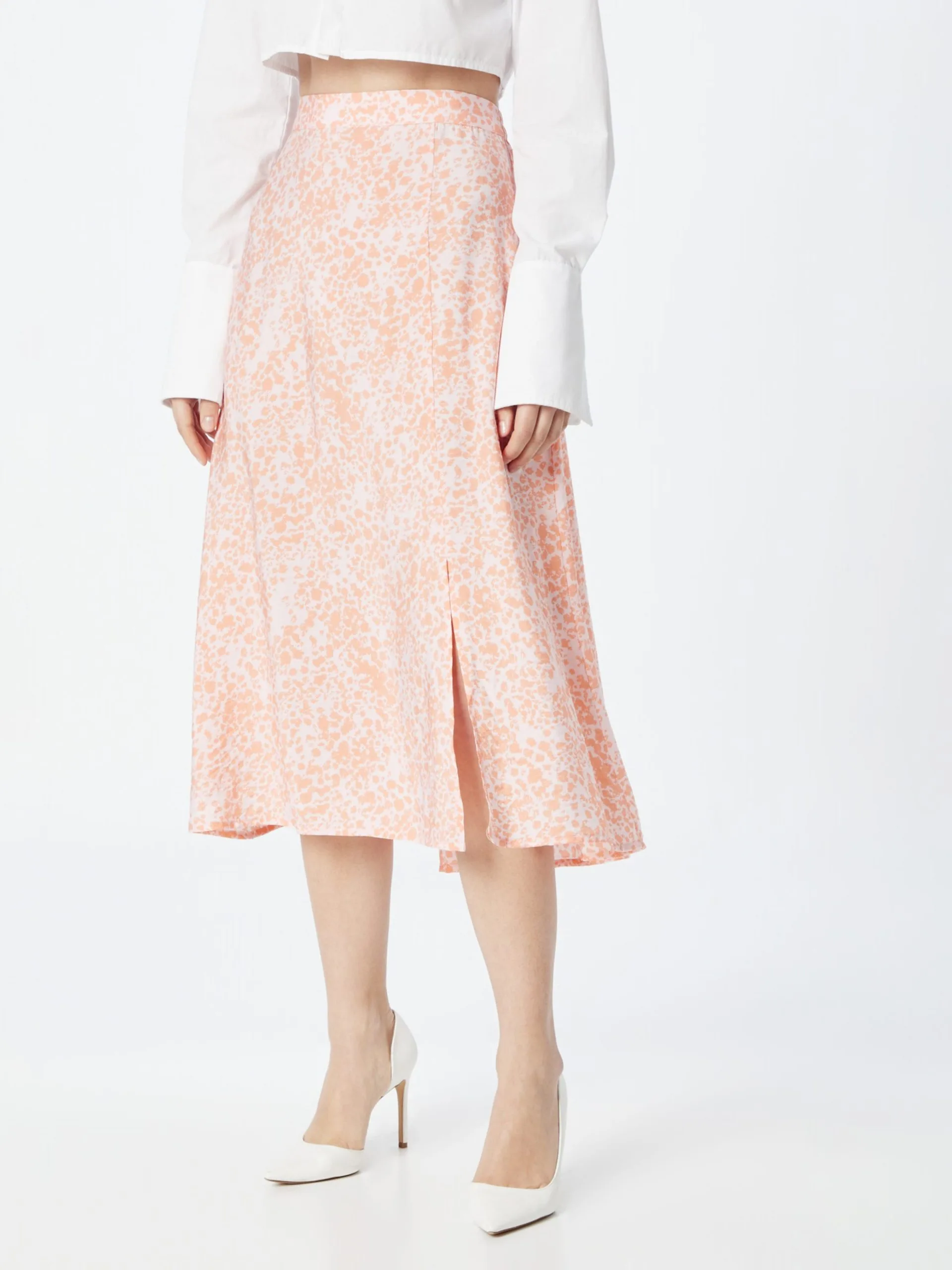 MOSS COPENHAGEN Midi Rokken Rok Lavinia Dames Wit 3 MOSS COPENHAGEN Midi Rokken Rok Lavinia Dames Wit - Afbeelding 3