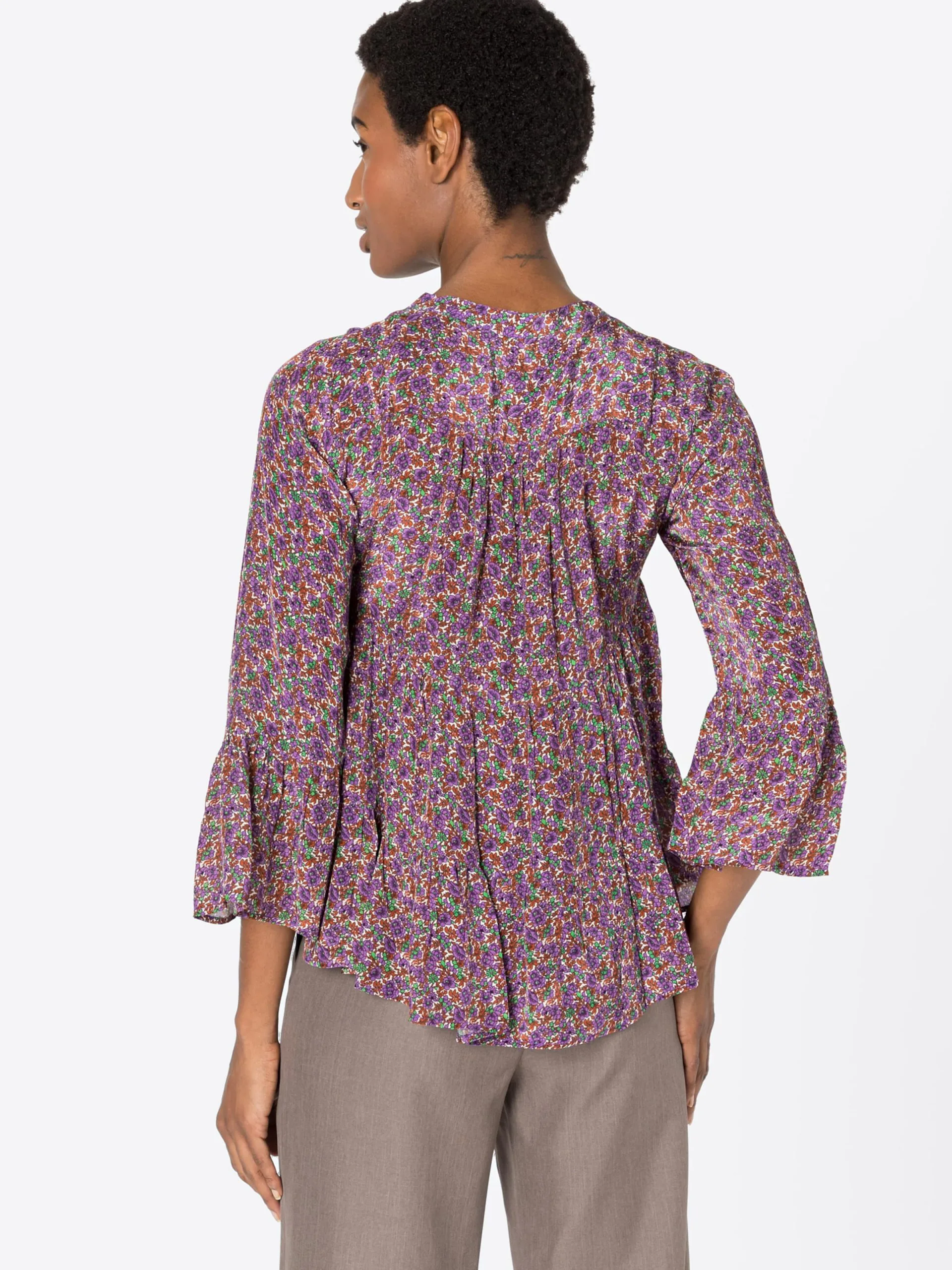 Blouses Met Korte Mouw Blouse Ivy Dames Lavendel 3 Blouses Met Korte Mouw Blouse Ivy Dames Lavendel - Afbeelding 3