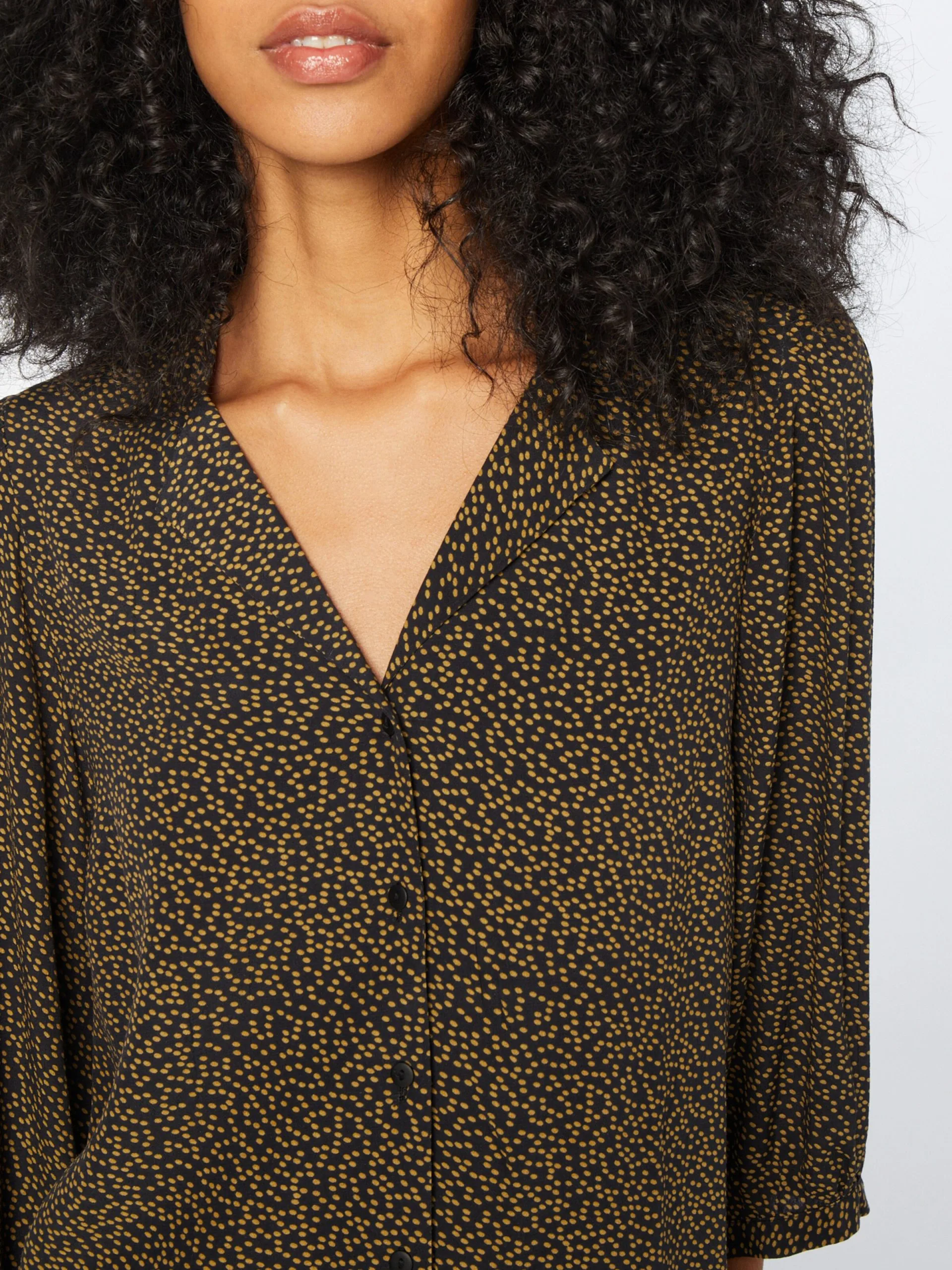 MOSS COPENHAGEN Blouses Met Korte Mouw Blouse Galiena Morocco Dames Zwart 2 MOSS COPENHAGEN Blouses Met Korte Mouw Blouse Galiena Morocco Dames Zwart - Afbeelding 2