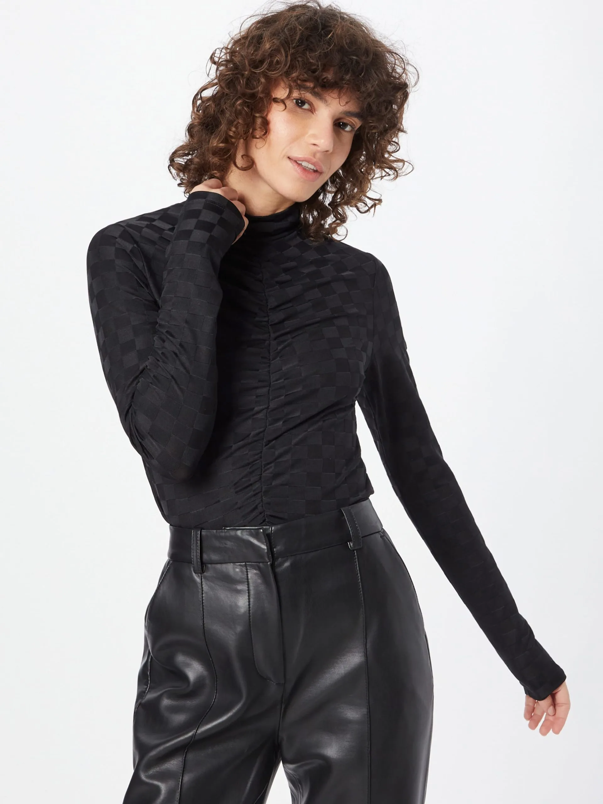 Longsleeves Shirt Adenau Dames Zwart 3 Longsleeves Shirt Adenau Dames Zwart - Afbeelding 3