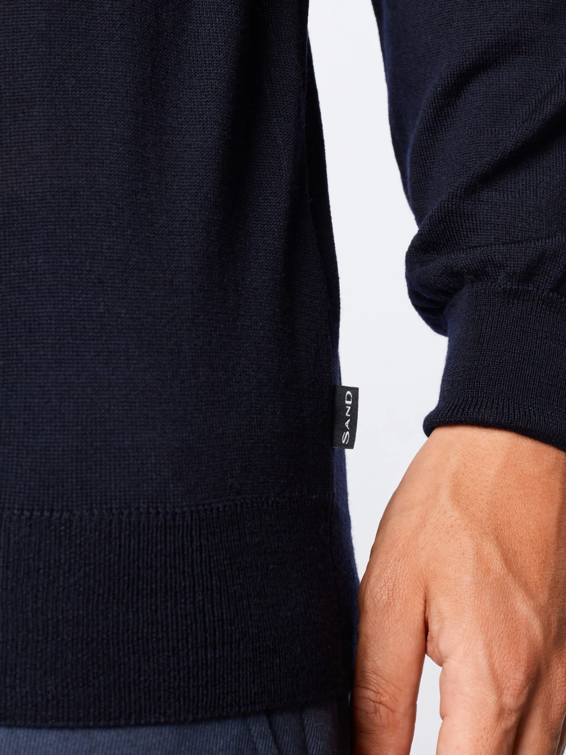 Crewneck Truien Trui Heren Nachtblauw 2 Crewneck Truien Trui Heren Nachtblauw - Afbeelding 2