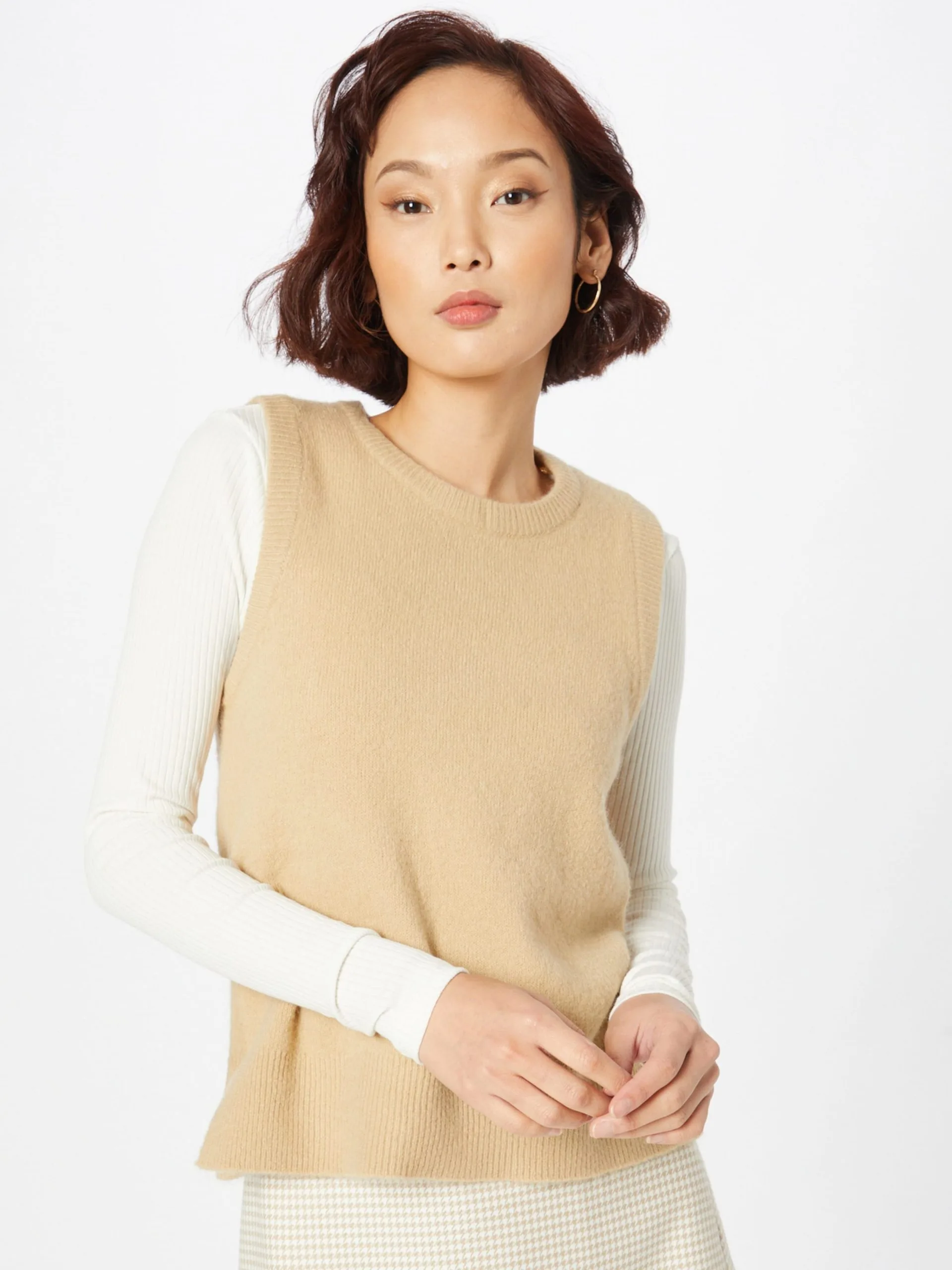 MOSS COPENHAGEN Fijngebreide Truien Trui Zenie Dames Sand 3 MOSS COPENHAGEN Fijngebreide Truien Trui Zenie Dames Sand - Afbeelding 3