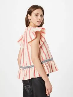 Blouses Met Korte Mouw Blouse Octavie Dames Beige / Pink 8 Blouses Met Korte Mouw Blouse Octavie Dames Beige / Pink -Moss Copenhagen Verkoop 8e60131cb9de11be39677519341c9884