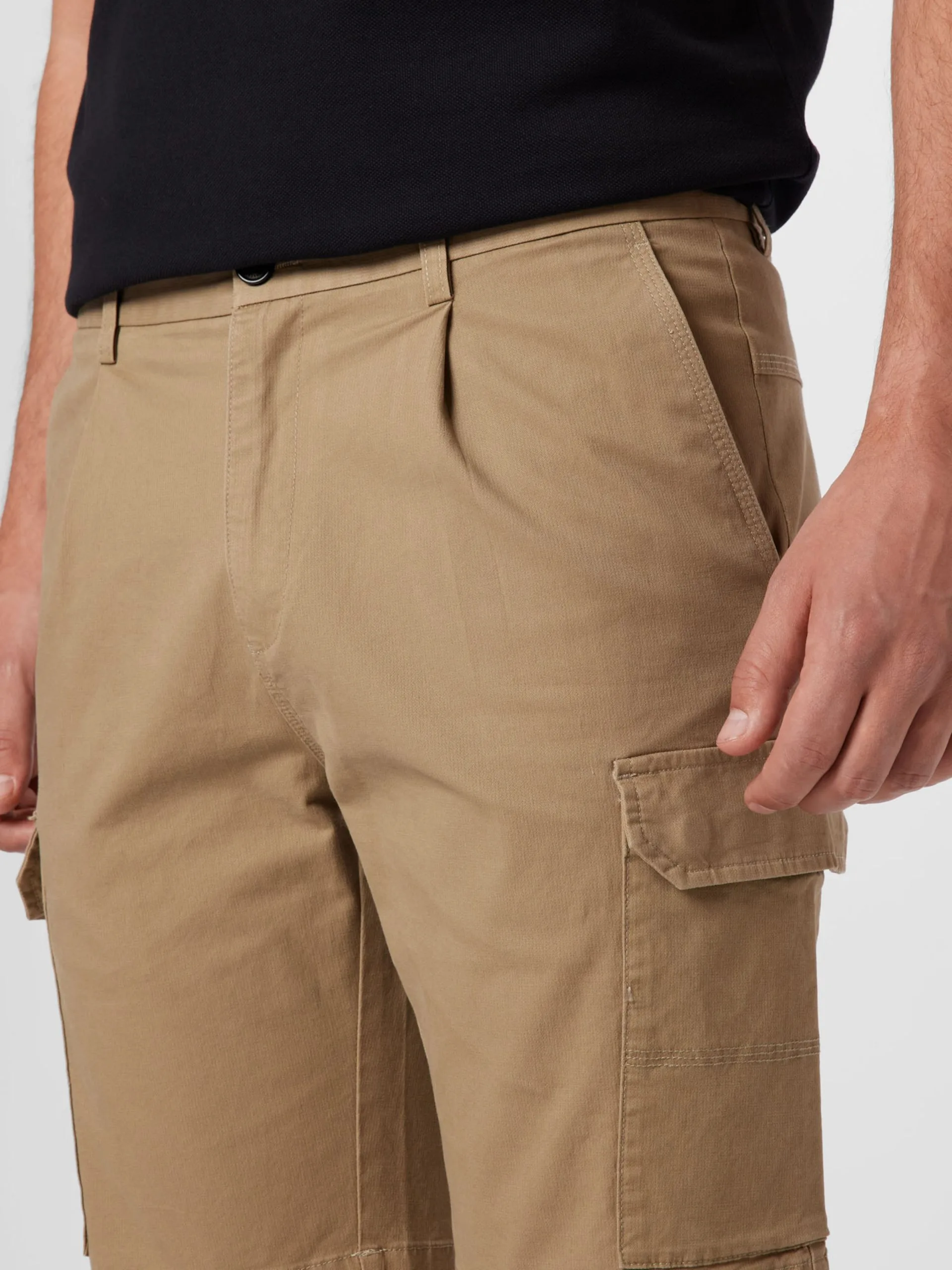 Cargo Shorts Regular Cargobroek Lake Soul Heren Kaki 2 Cargo Shorts Regular Cargobroek Lake Soul Heren Kaki - Afbeelding 2