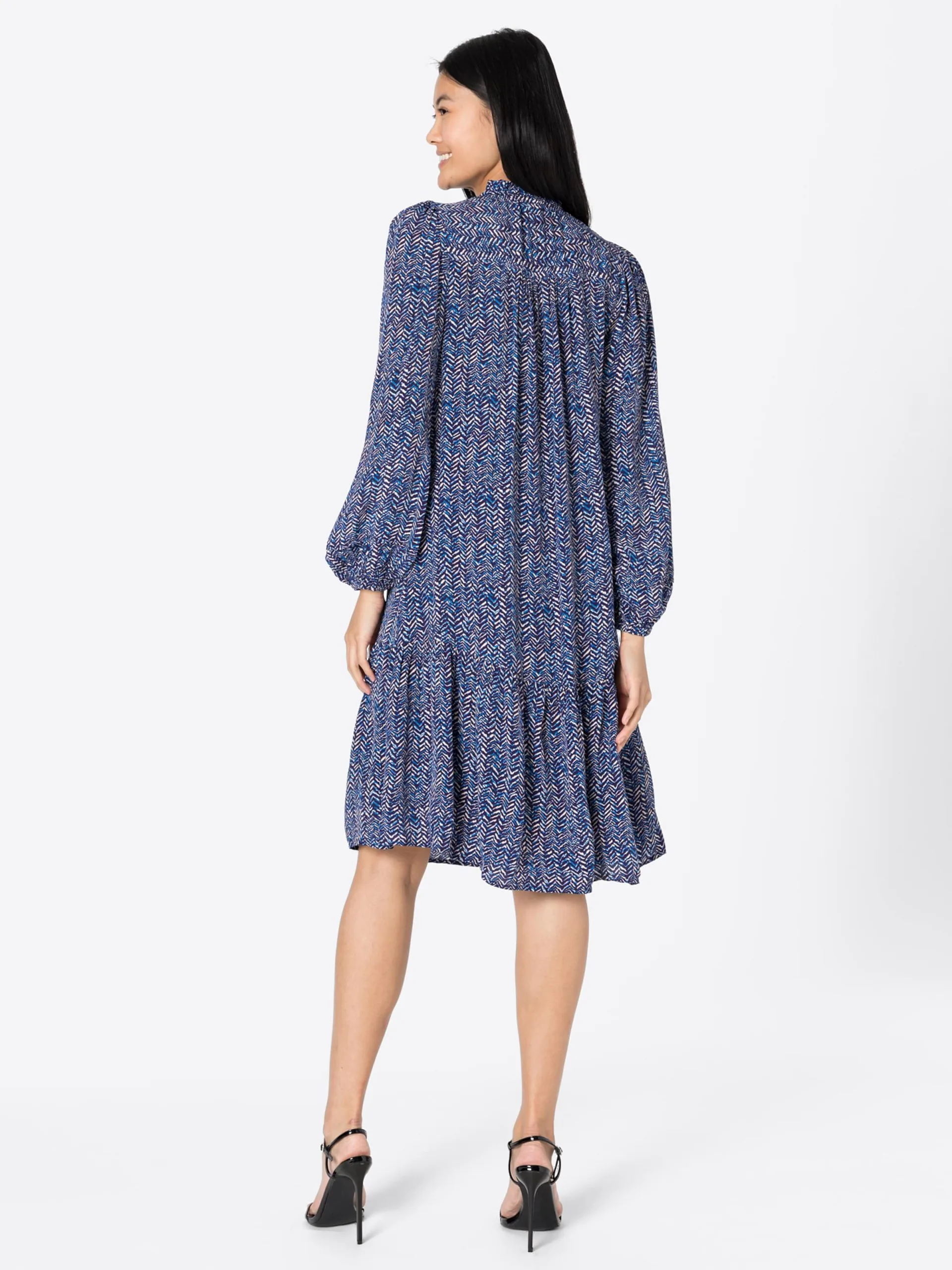 Blousejurken Blousejurk Ria Dames Nachtblauw / Hemelsblauw 4 Blousejurken Blousejurk Ria Dames Nachtblauw / Hemelsblauw - Afbeelding 4