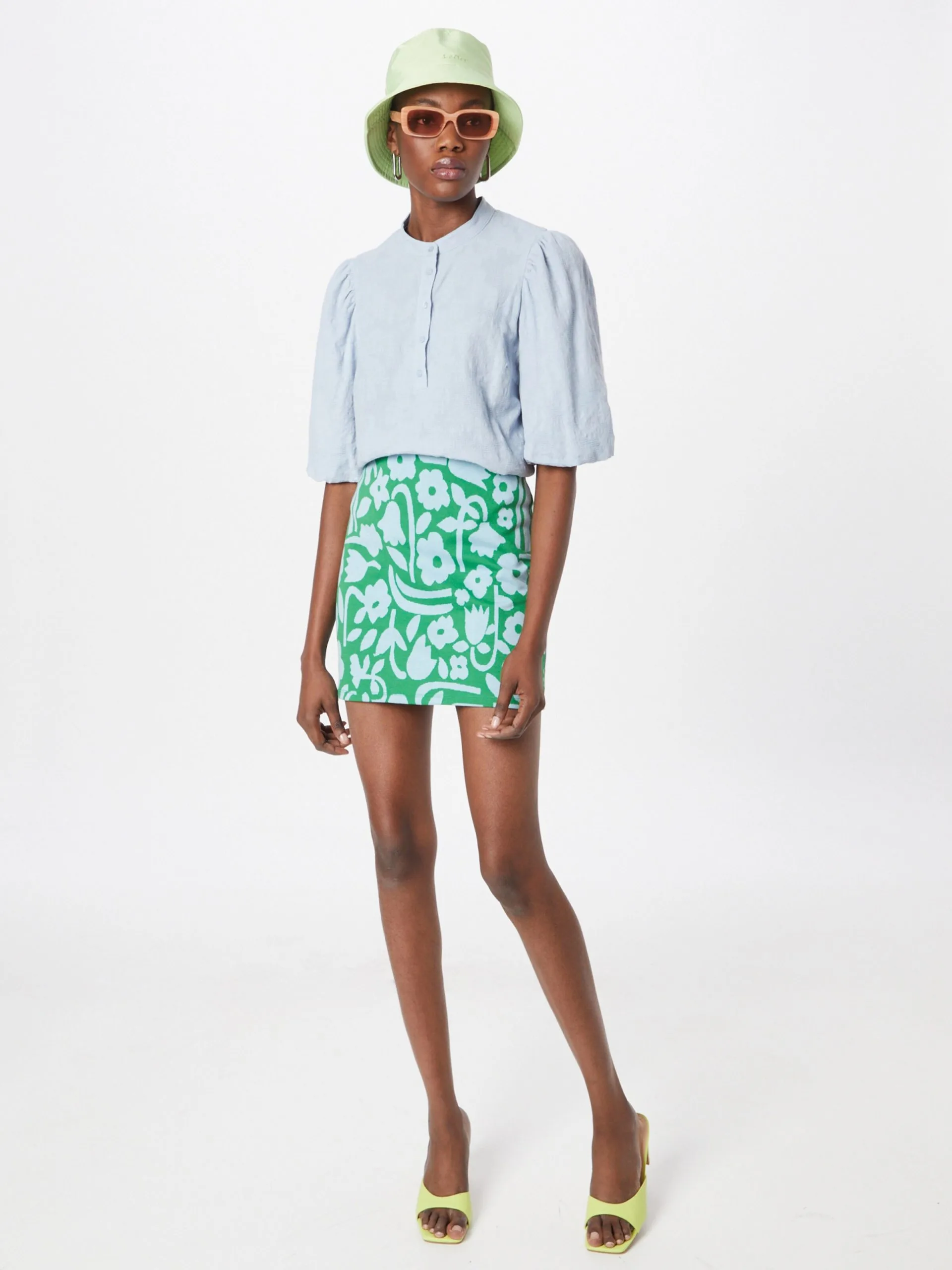 MOSS COPENHAGEN Blouses Met Korte Mouw Blouse Diala Dames Pastelblauw 5 MOSS COPENHAGEN Blouses Met Korte Mouw Blouse Diala Dames Pastelblauw - Afbeelding 5