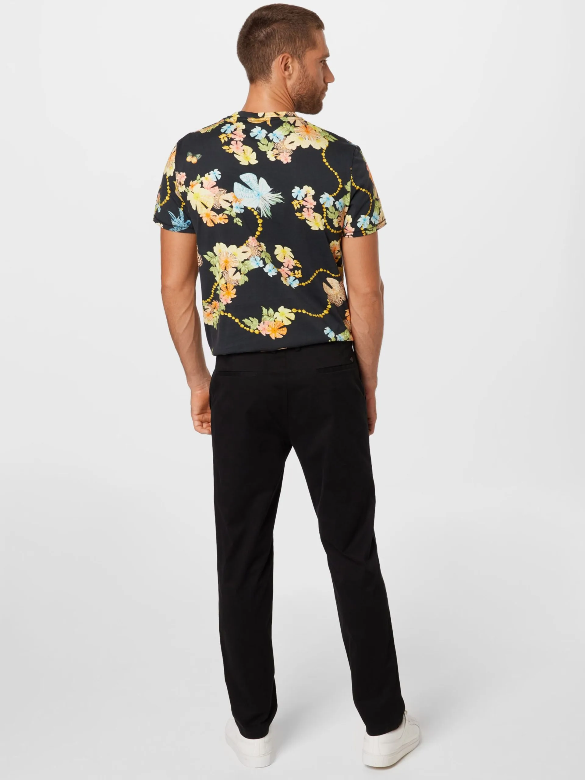 Pantalons Slimfit Broek Milano Drake Heren Zwart 4 Pantalons Slimfit Broek Milano Drake Heren Zwart - Afbeelding 4