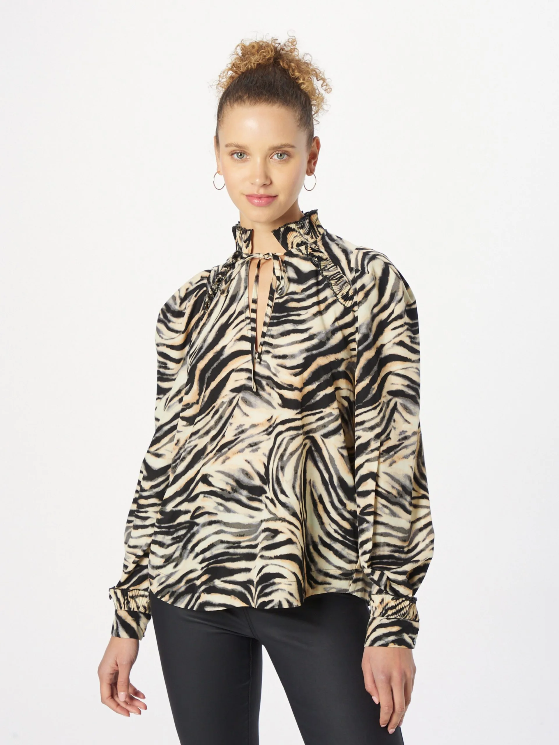 Blouseshirts Blouse Dames Beige 3 Blouseshirts Blouse Dames Beige - Afbeelding 3