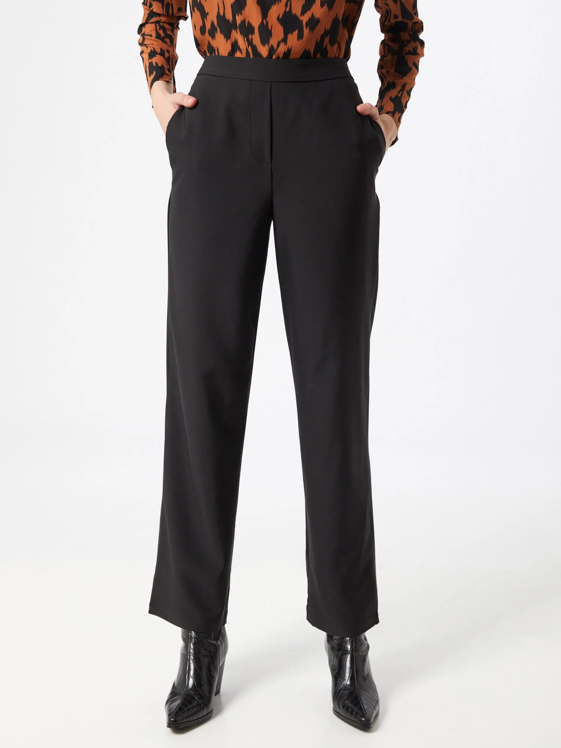 MOSS COPENHAGEN Pantalons Regular Broek Lora Dames Zwart 2 MOSS COPENHAGEN Pantalons Regular Broek Lora Dames Zwart - Afbeelding 2