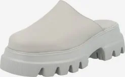 COPENHAGEN Plateau Sandalen Muiltjes Dames Lichtgrijs