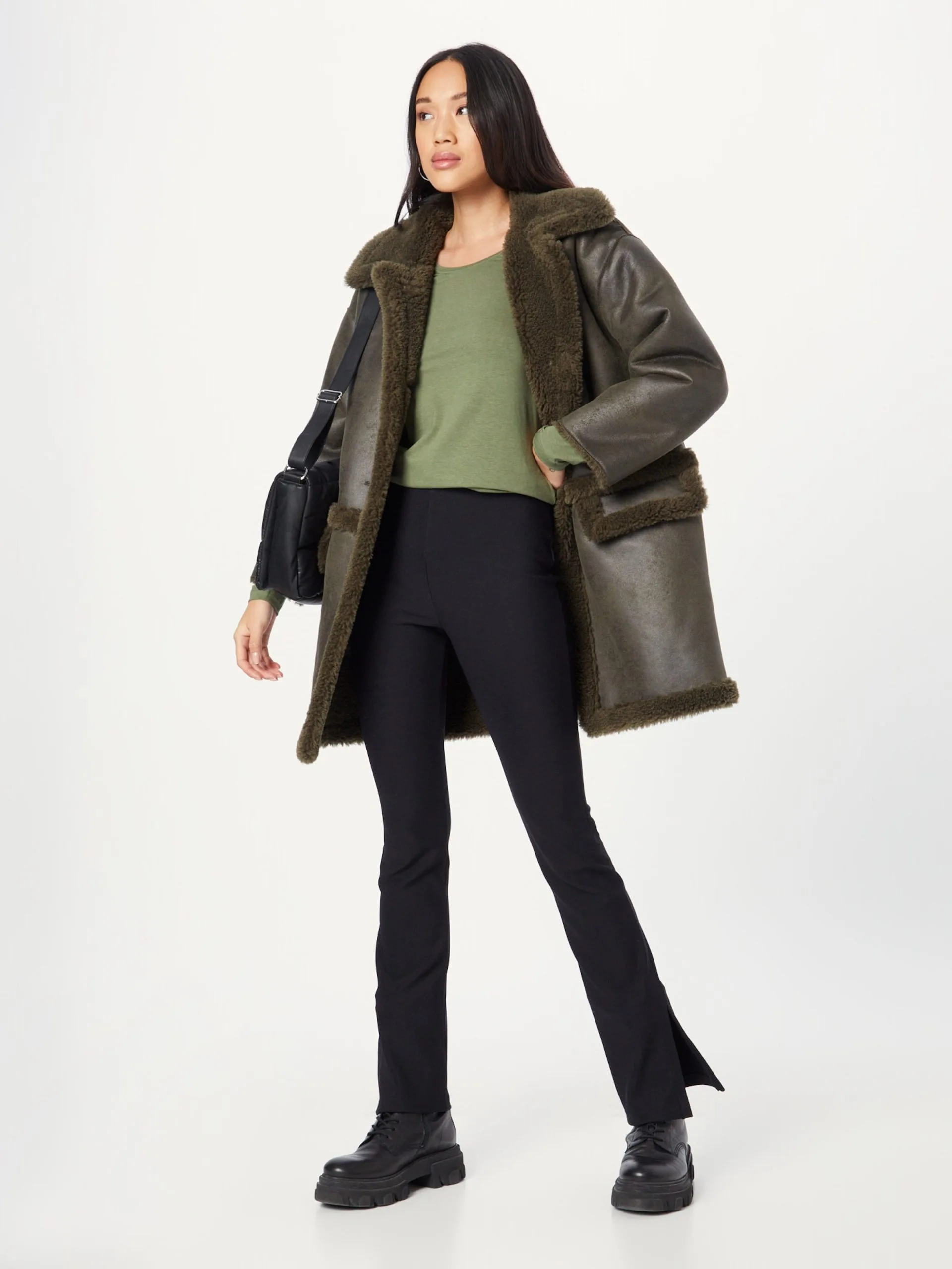 MOSS COPENHAGEN Longsleeves Shirt Dames Olijfgroen 5 MOSS COPENHAGEN Longsleeves Shirt Dames Olijfgroen - Afbeelding 5