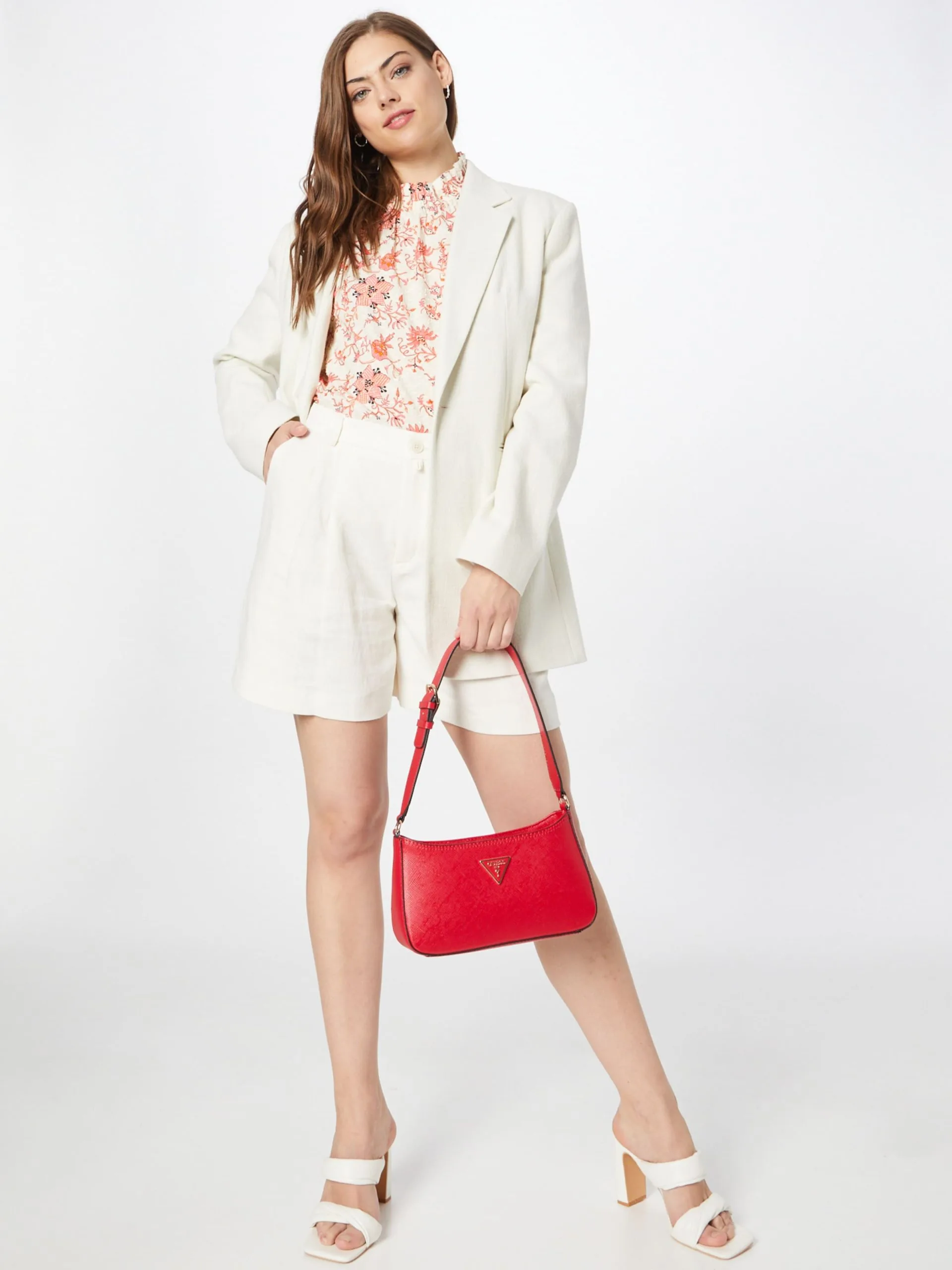 Blouses Met Korte Mouw Blouse Elie Dames Beige 5 Blouses Met Korte Mouw Blouse Elie Dames Beige - Afbeelding 5