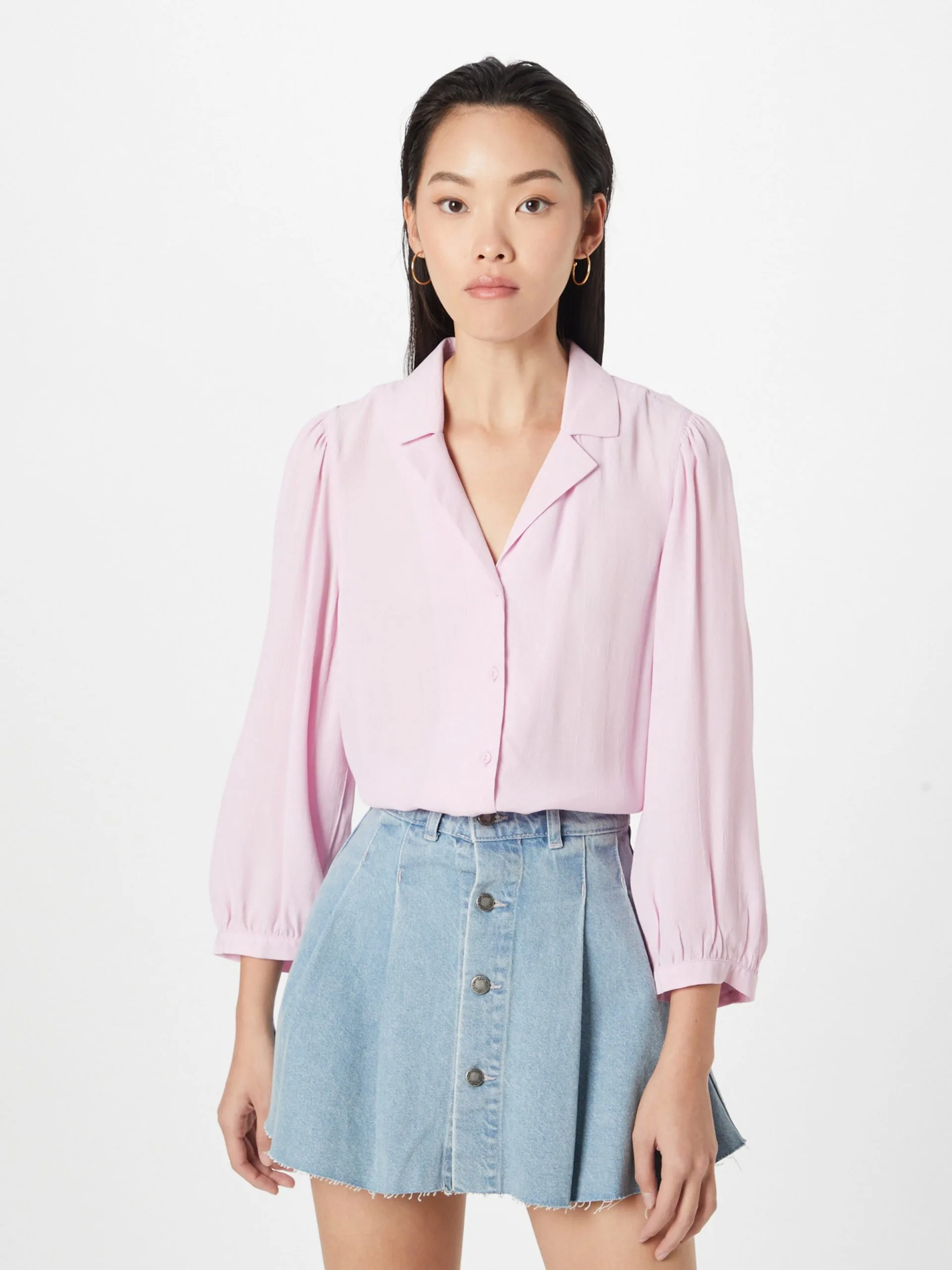 MOSS COPENHAGEN Blouses Met Korte Mouw Blouse Galiena Dames Pastellila 3 MOSS COPENHAGEN Blouses Met Korte Mouw Blouse Galiena Dames Pastellila - Afbeelding 3