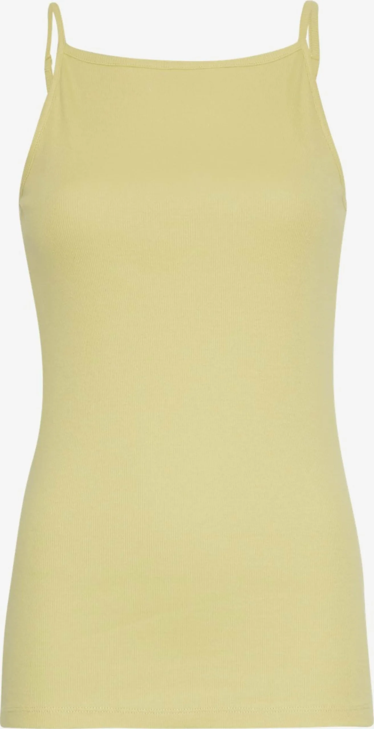 MOSS COPENHAGEN Spaghetti Tops Top Rasmia Dames Lichtgeel 1 MOSS COPENHAGEN Spaghetti Tops Top Rasmia Dames Lichtgeel