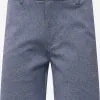 Chino Shorts Slimfit Chino Milano Heren Donkerblauw