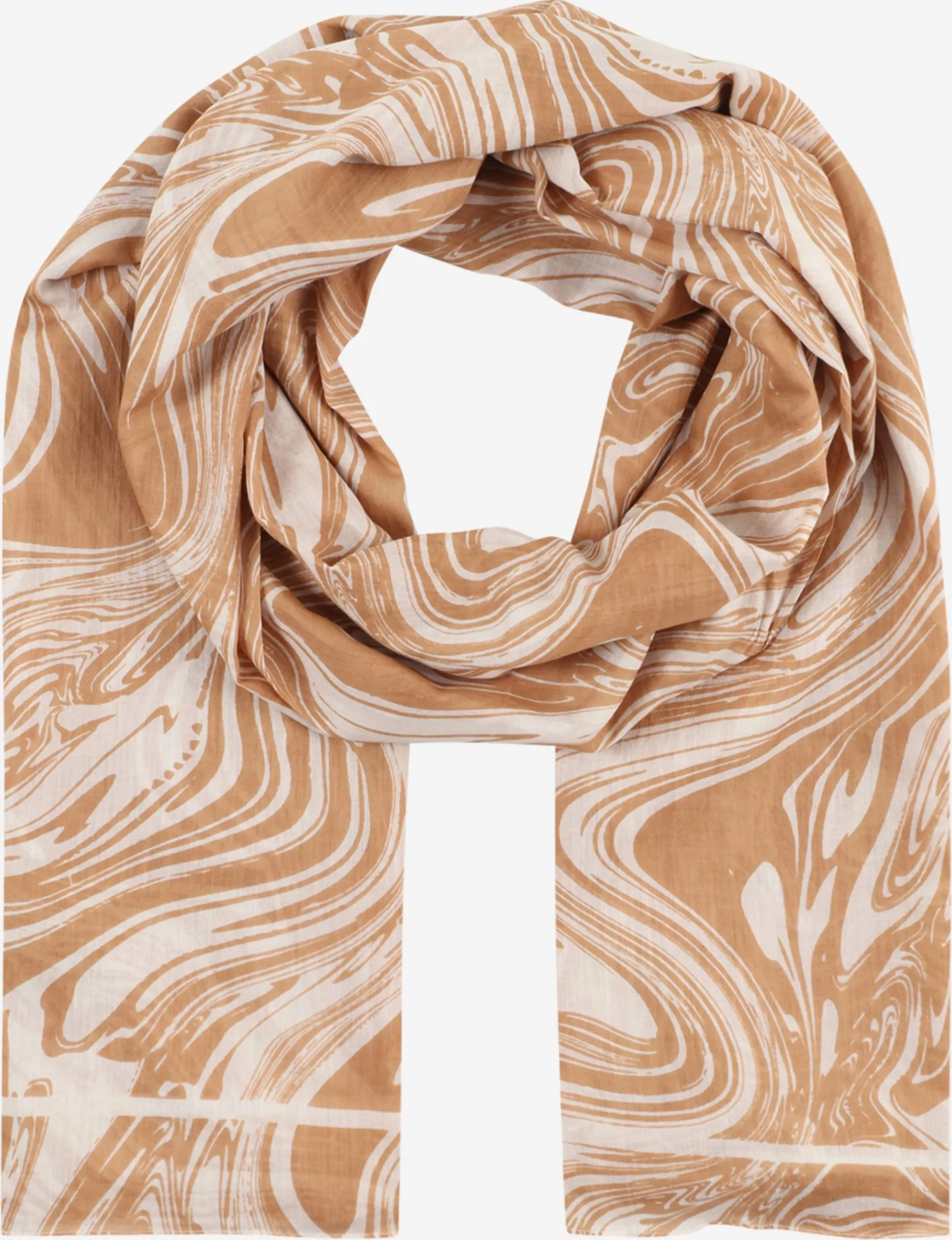 Dikke Sjaals Sjaal Kiara Dames Chamois / Wit 1 Dikke Sjaals Sjaal Kiara Dames Chamois / Wit