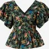 Blouses Met Korte Mouw Blouse Dames Zwart