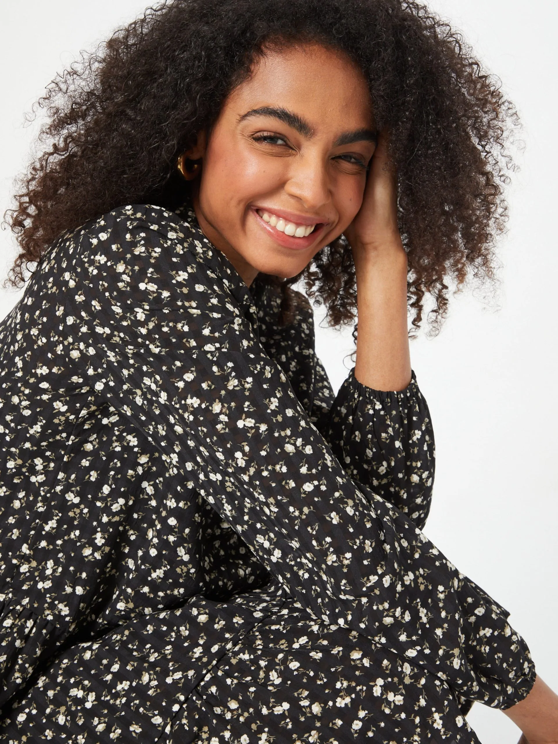 MOSS COPENHAGEN Blousejurken Blousejurk Oceann Dames Zwart 2 MOSS COPENHAGEN Blousejurken Blousejurk Oceann Dames Zwart - Afbeelding 2