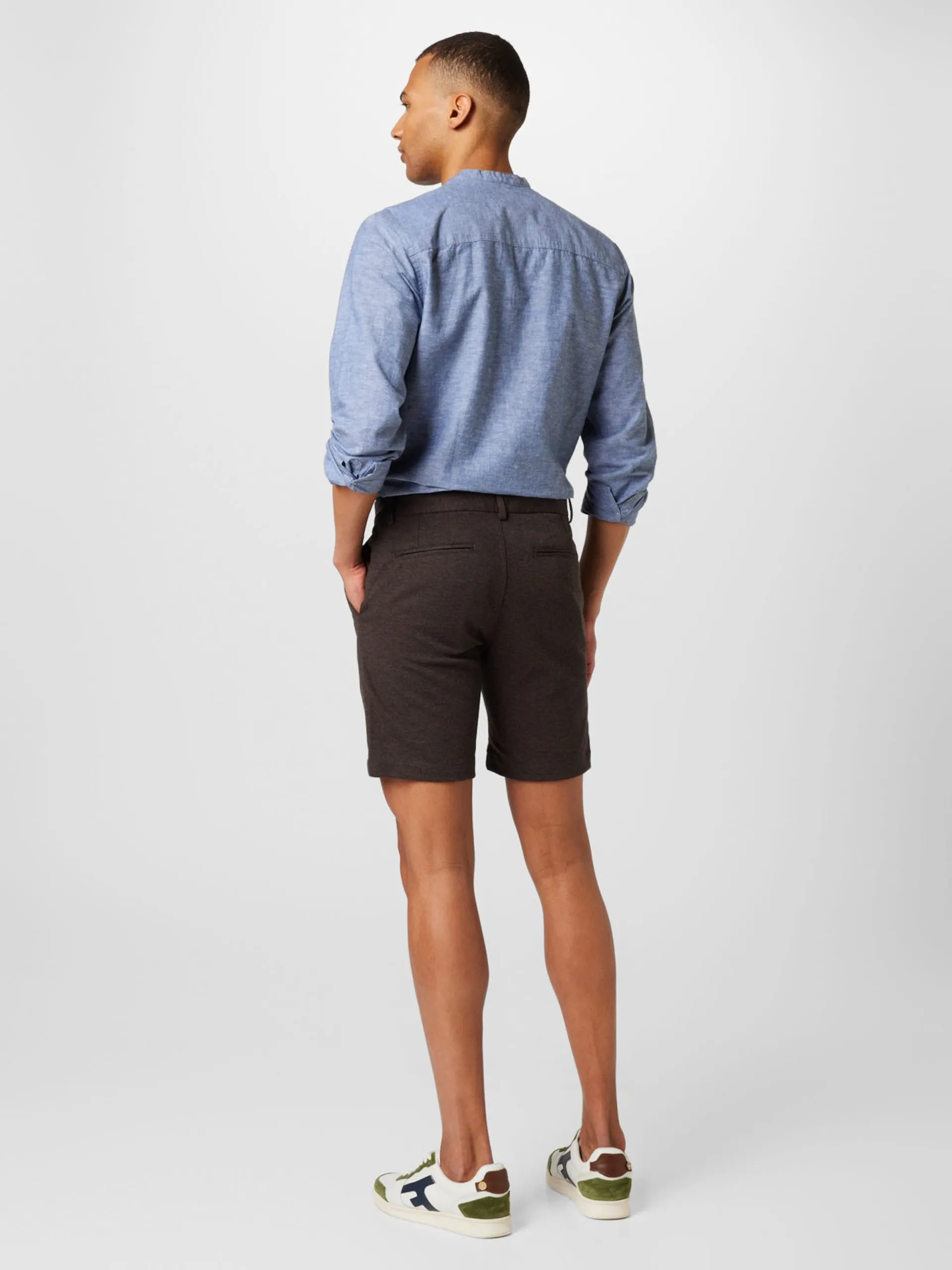 Chino Shorts Slimfit Chino Milano Heren Donkerbruin 4 Chino Shorts Slimfit Chino Milano Heren Donkerbruin - Afbeelding 4