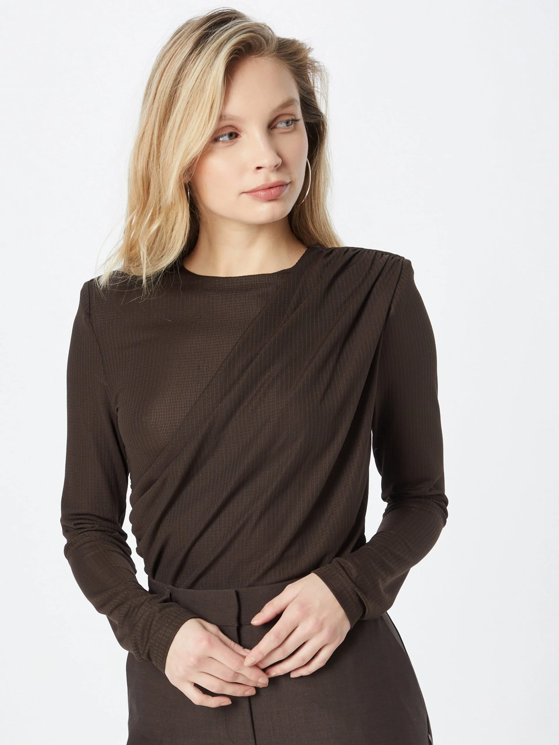 Blouseshirts Blouse GRACE Dames Donkerbruin 3 Blouseshirts Blouse GRACE Dames Donkerbruin - Afbeelding 3