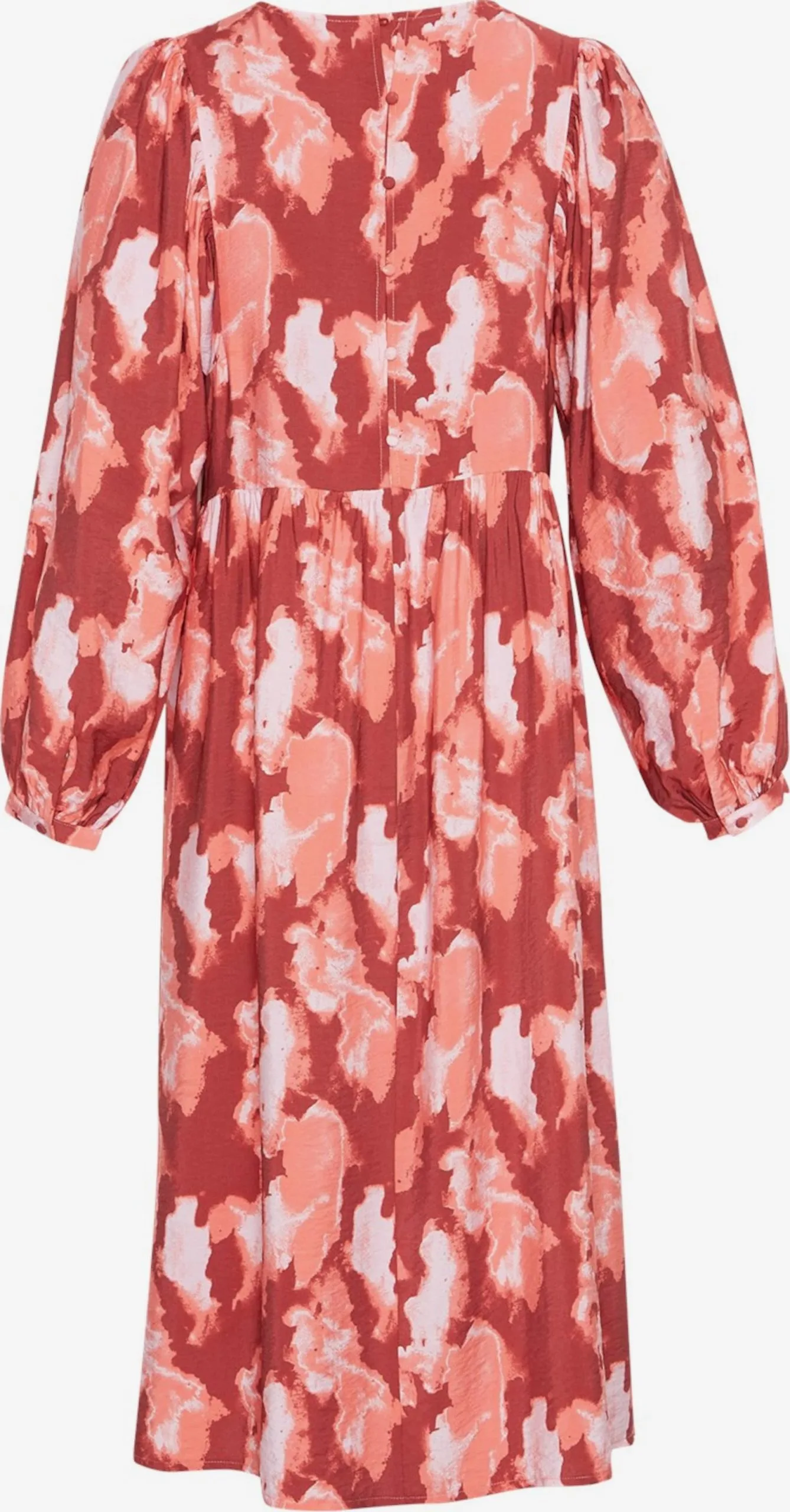 MOSS COPENHAGEN Midi Jurken Jurk Ladonna Dames Abrikoos / Kreeft / Lichtoranje 3 MOSS COPENHAGEN Midi Jurken Jurk Ladonna Dames Abrikoos / Kreeft / Lichtoranje - Afbeelding 3