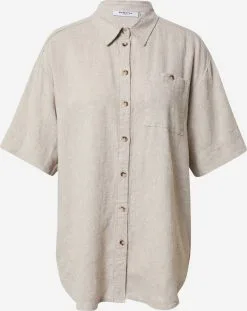 Moss Copenhagen Verkoop 41 MOSS COPENHAGEN Blouses Met Korte Mouw Blouse Ginia Dames Beige