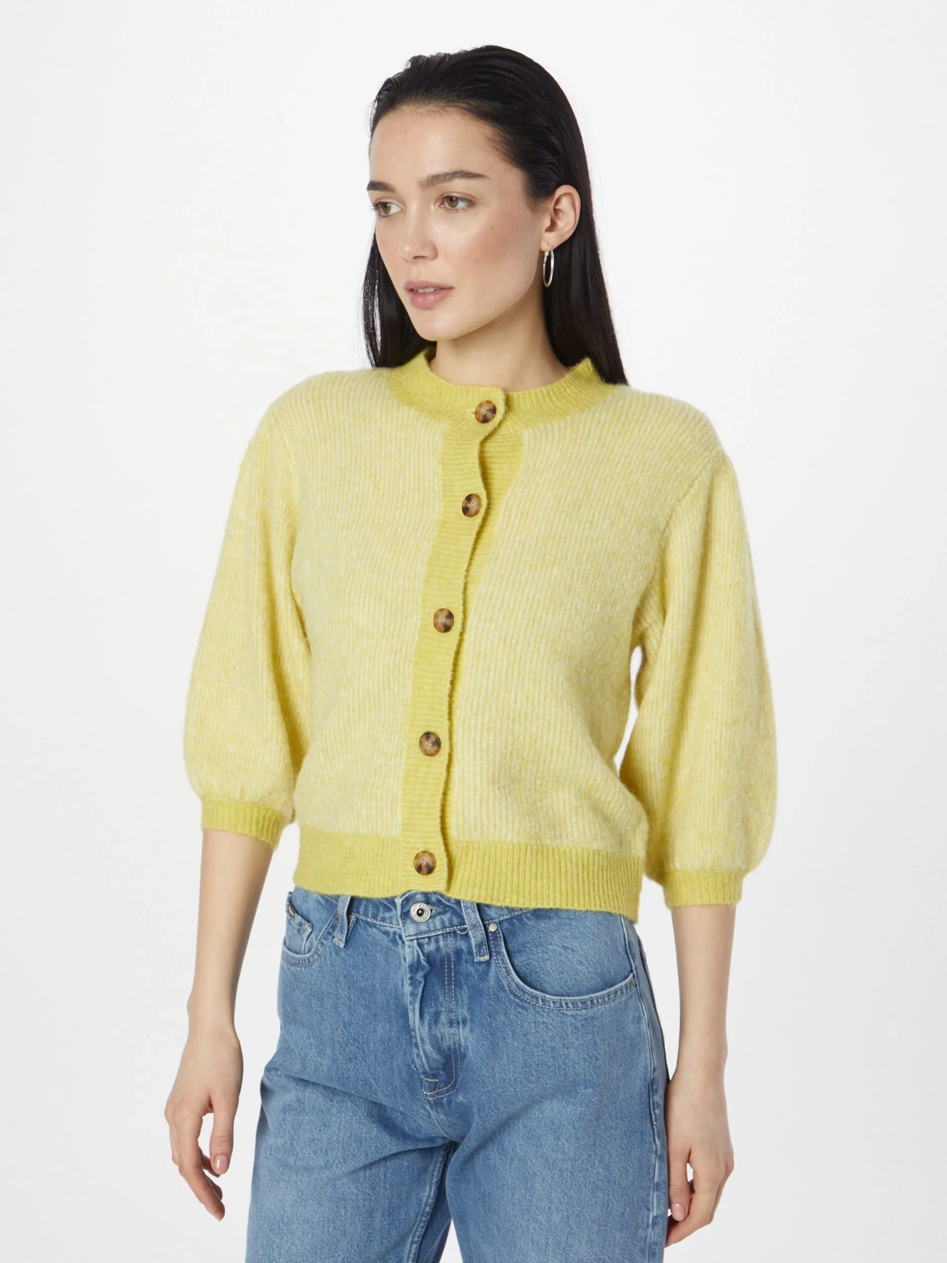 MOSS COPENHAGEN Vesten Gebreid Vest Piga Zenie Dames Limoen 3 MOSS COPENHAGEN Vesten Gebreid Vest Piga Zenie Dames Limoen - Afbeelding 3