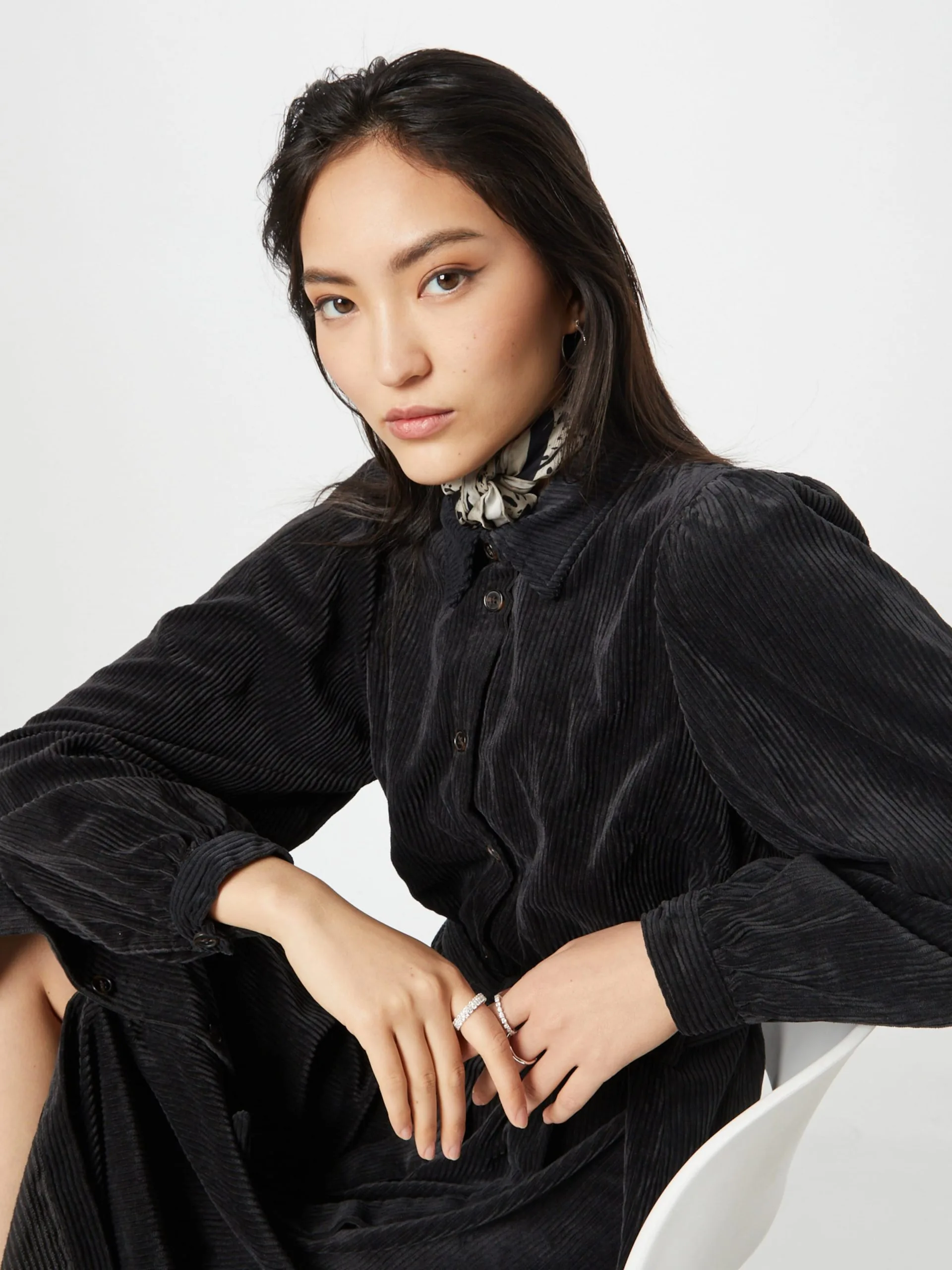 MOSS COPENHAGEN Blousejurken Blousejurk Livia Dames Zwart 2 MOSS COPENHAGEN Blousejurken Blousejurk Livia Dames Zwart - Afbeelding 2