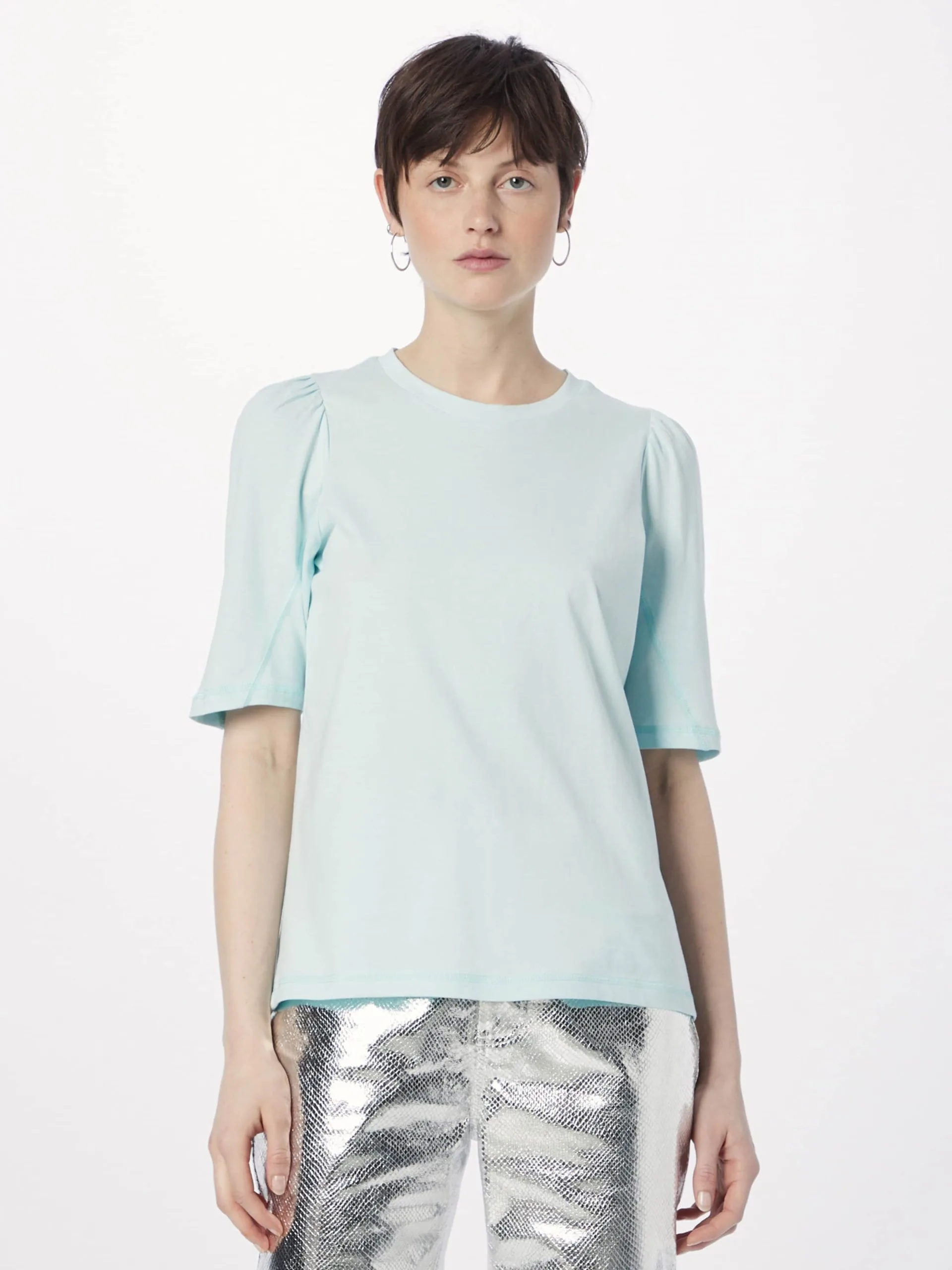 MOSS COPENHAGEN T-shirts Shirt Tiffa Dames Lichtblauw 3 MOSS COPENHAGEN T-shirts Shirt Tiffa Dames Lichtblauw - Afbeelding 3