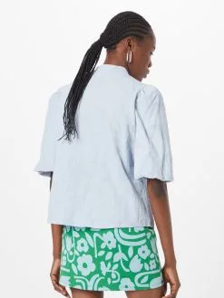 MOSS COPENHAGEN Blouses Met Korte Mouw Blouse Diala Dames Pastelblauw 8 MOSS COPENHAGEN Blouses Met Korte Mouw Blouse Diala Dames Pastelblauw -Moss Copenhagen Verkoop afaf156c5979691c878837972296e60b