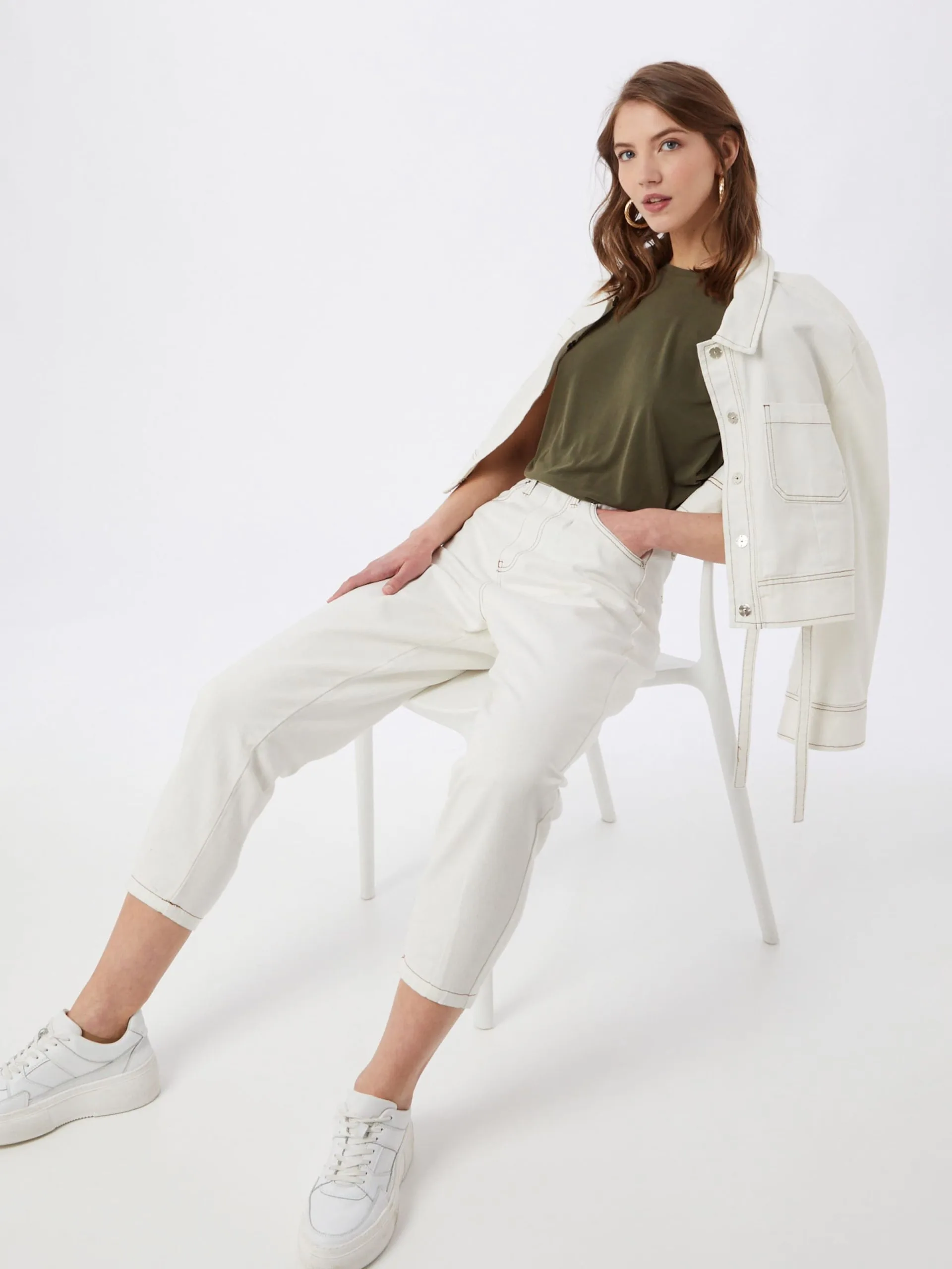 MOSS COPENHAGEN Mouwloze Shirts Top Dames Kaki 5 MOSS COPENHAGEN Mouwloze Shirts Top Dames Kaki - Afbeelding 5