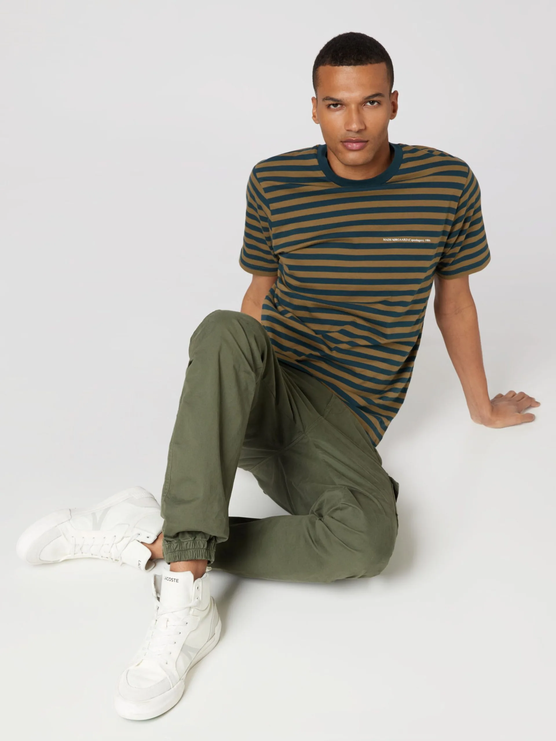 T-shirts Shirt Heren Kaki / Smaragd 5 T-shirts Shirt Heren Kaki / Smaragd - Afbeelding 5