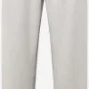 Pantalons Regular Bandplooibroek Lyon Heren Lichtgrijs