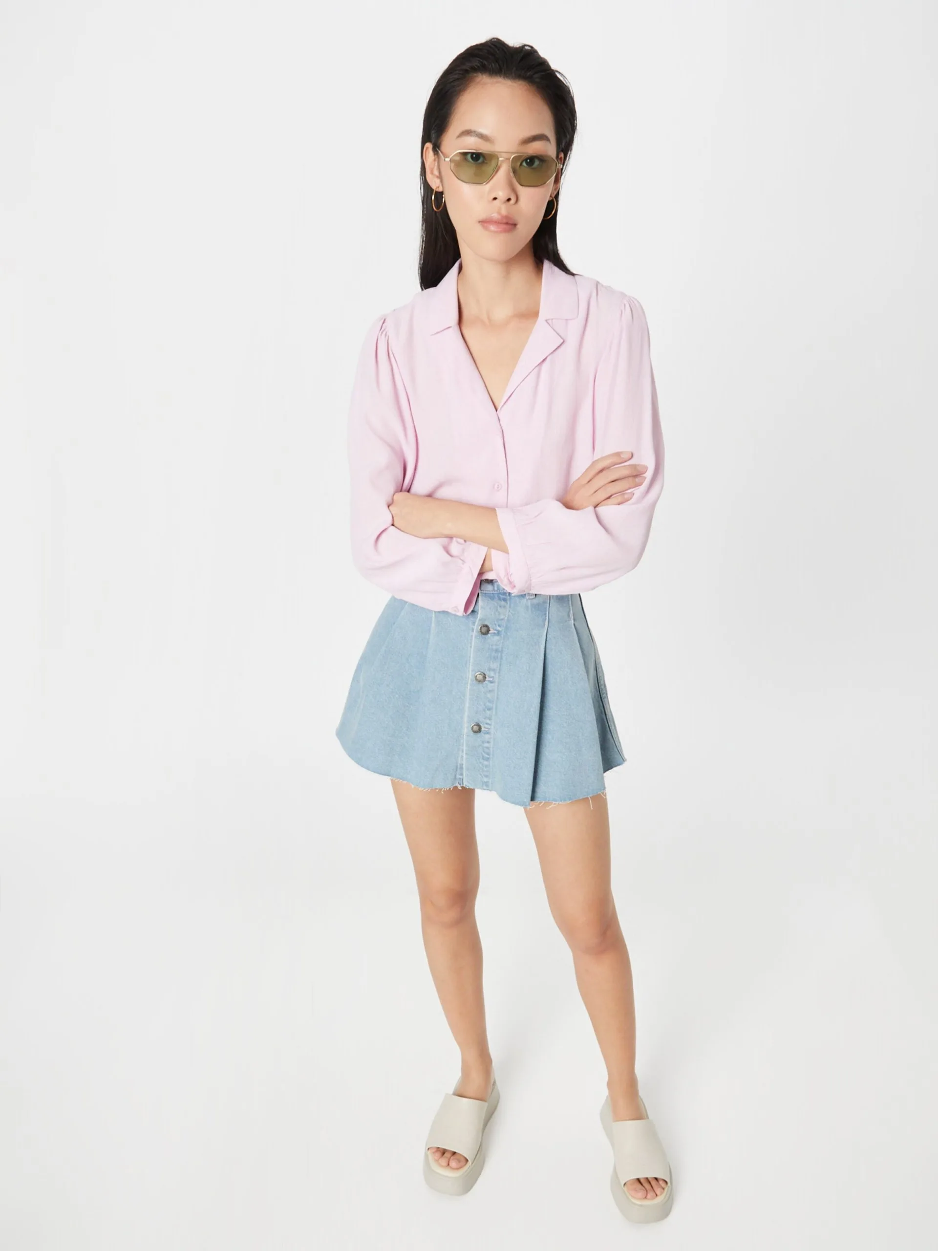 MOSS COPENHAGEN Blouses Met Korte Mouw Blouse Galiena Dames Pastellila 5 MOSS COPENHAGEN Blouses Met Korte Mouw Blouse Galiena Dames Pastellila - Afbeelding 5