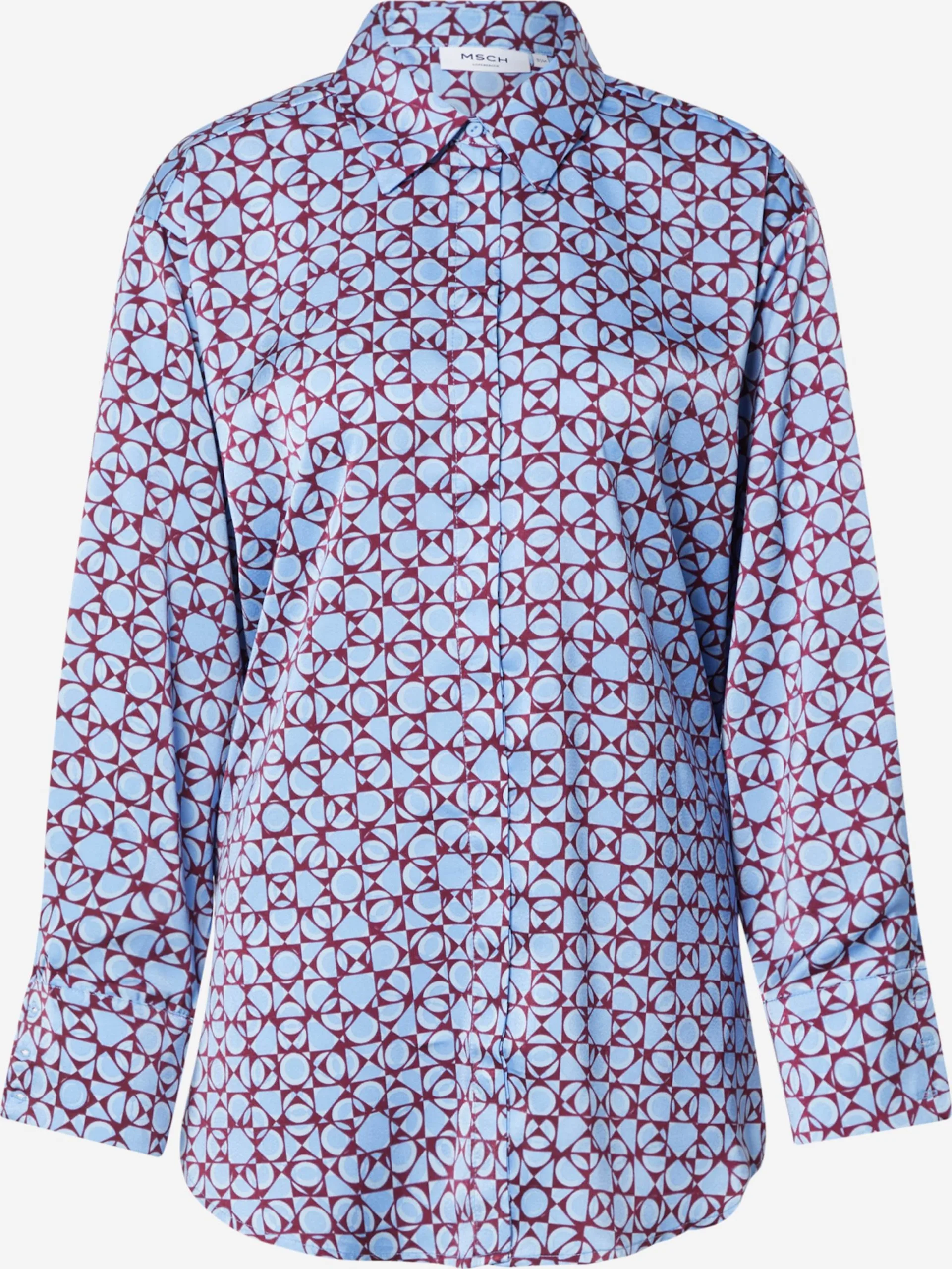 MOSS COPENHAGEN Overhemden Blouse Myrina Dames Lichtblauw 1 MOSS COPENHAGEN Overhemden Blouse Myrina Dames Lichtblauw