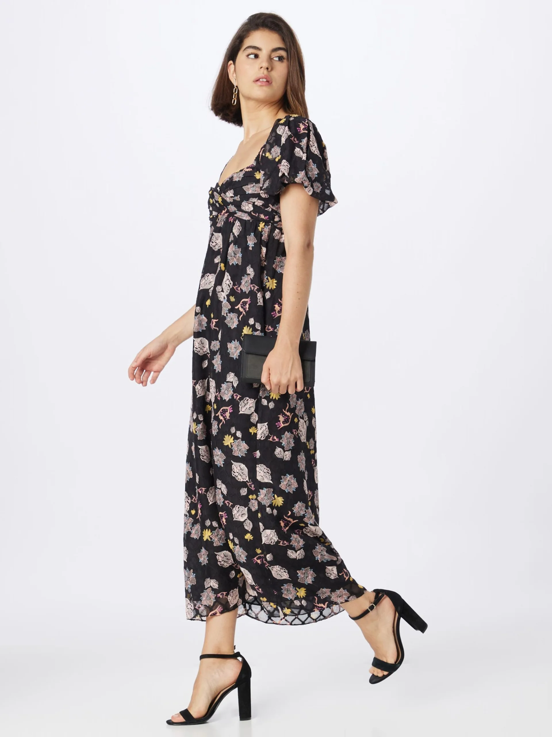 Maxi Jurken Jurk Michella Dames Zwart 5 Maxi Jurken Jurk Michella Dames Zwart - Afbeelding 5