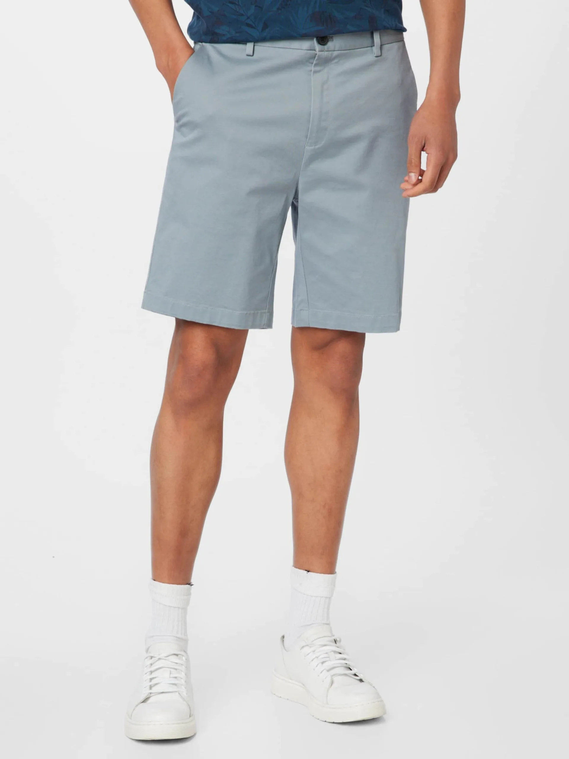 Chino Shorts Regular Chino Heren Duifblauw 3 Chino Shorts Regular Chino Heren Duifblauw - Afbeelding 3